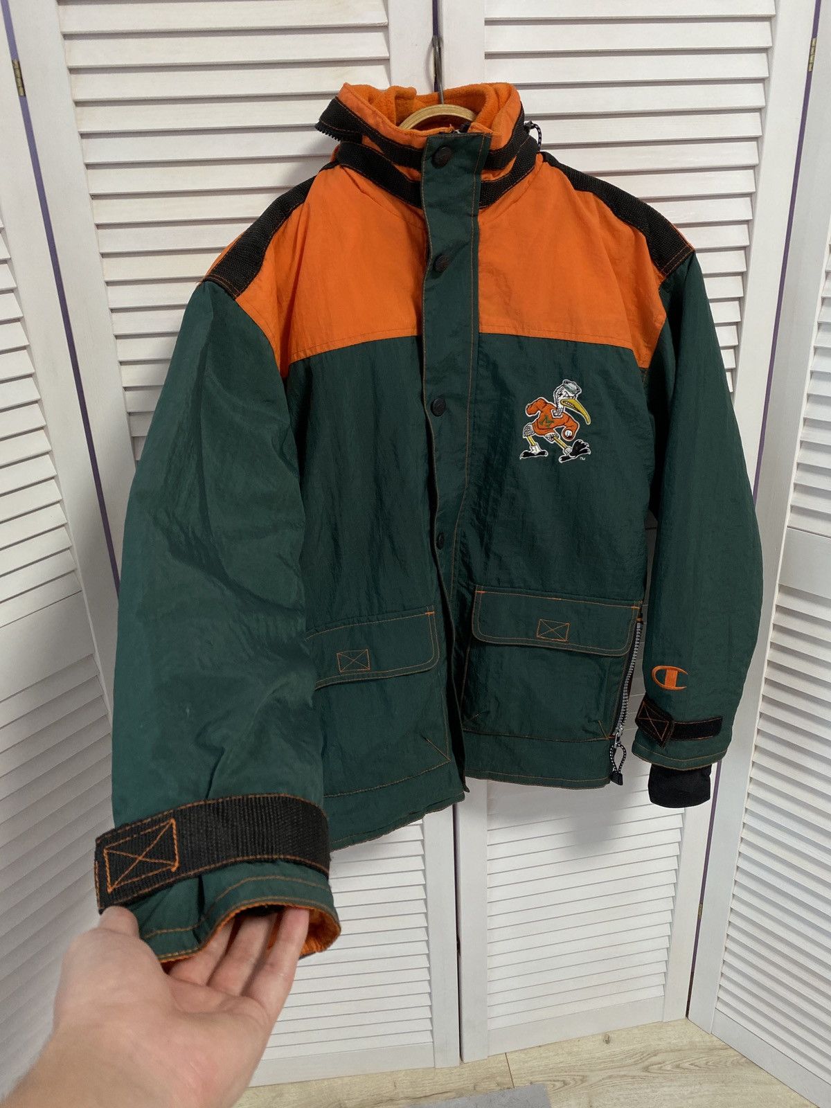 Champion × NBA × Vintage ♥️ Vintage 90s Jacket Champion MIAMI Back Logo Big Dolphins Size US L / EU 52-54 / 3 - 5 Thumbnail