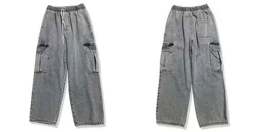 Other 20AW Indigo Union Japan Dark Grey Worker Dad Pants Size US 30 / EU 46 - 3 Thumbnail