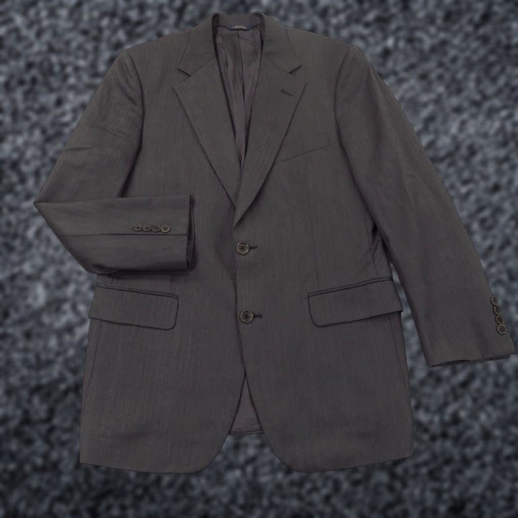 Brooks Brothers Brooks Brothers Blazer 39R Madison Charcoal Herringbone SaXXon Sport Coat Jacket Size 40R - 1 Thumbnail