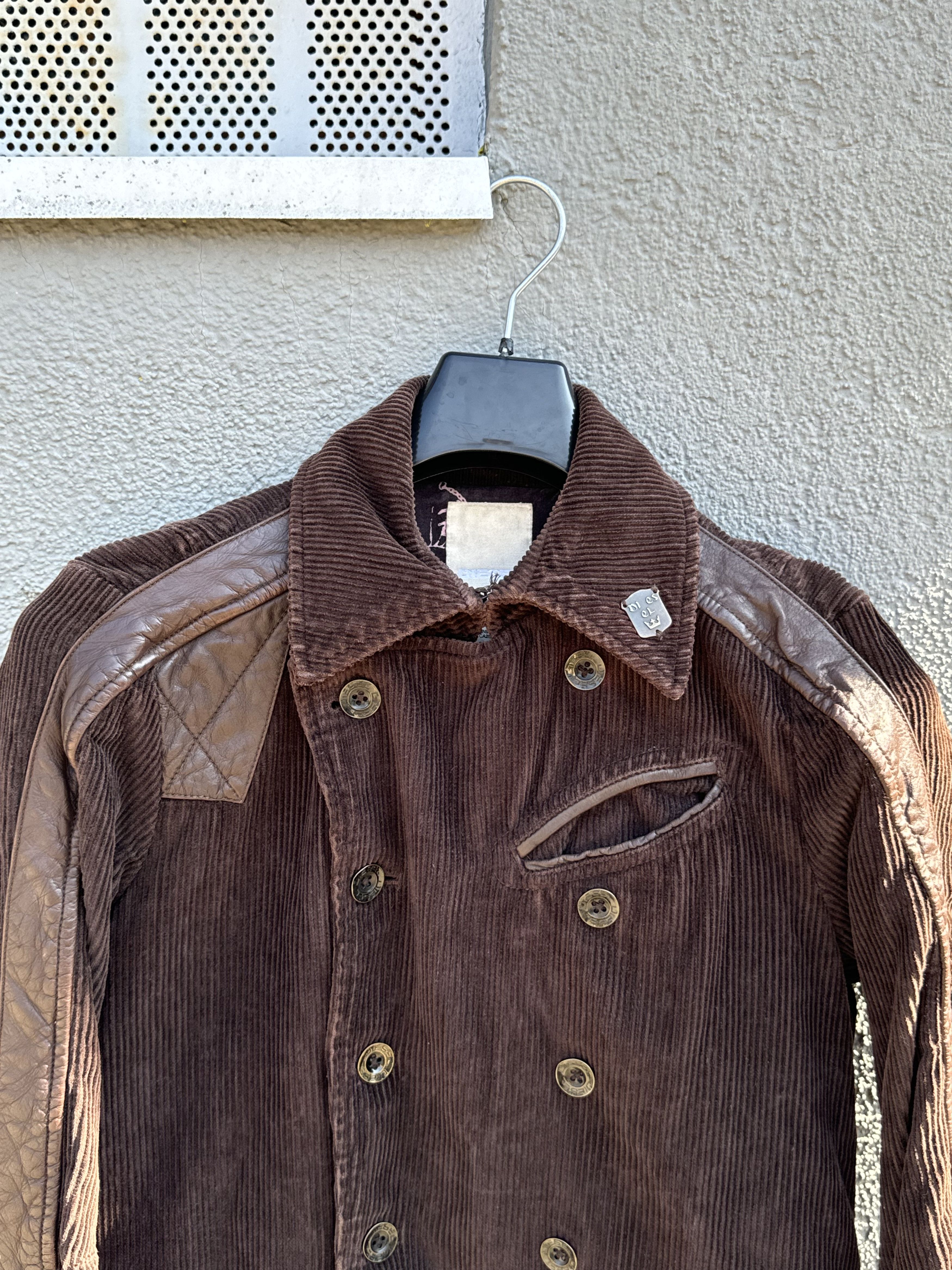 Diesel × Diesel Black Gold Vintage Diesel Industry Women's Brown Corduroy Blazer Size M / US 6-8 / IT 42-44 - 7 Thumbnail