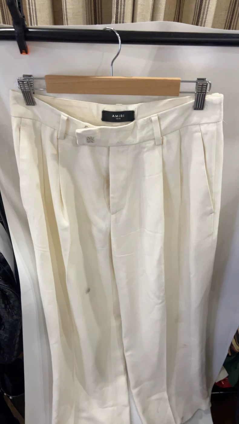 Amiri Amiri Beige Wide Leg Pleated Pant Size US 32 / EU 48 - 1 Thumbnail