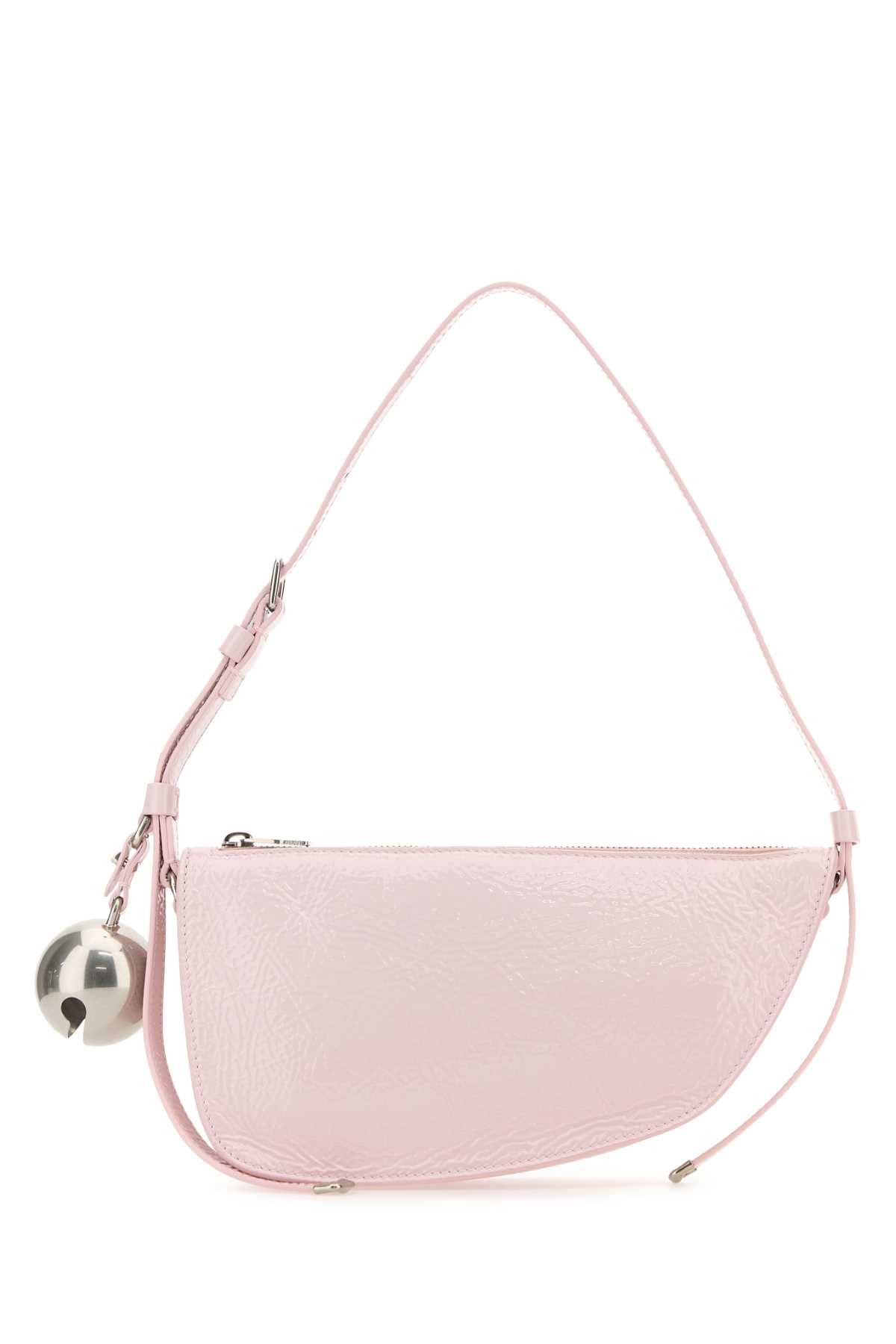 Burberry Pink Leather Knight Small Shoulder Bag Size ONE SIZE - 1 Thumbnail