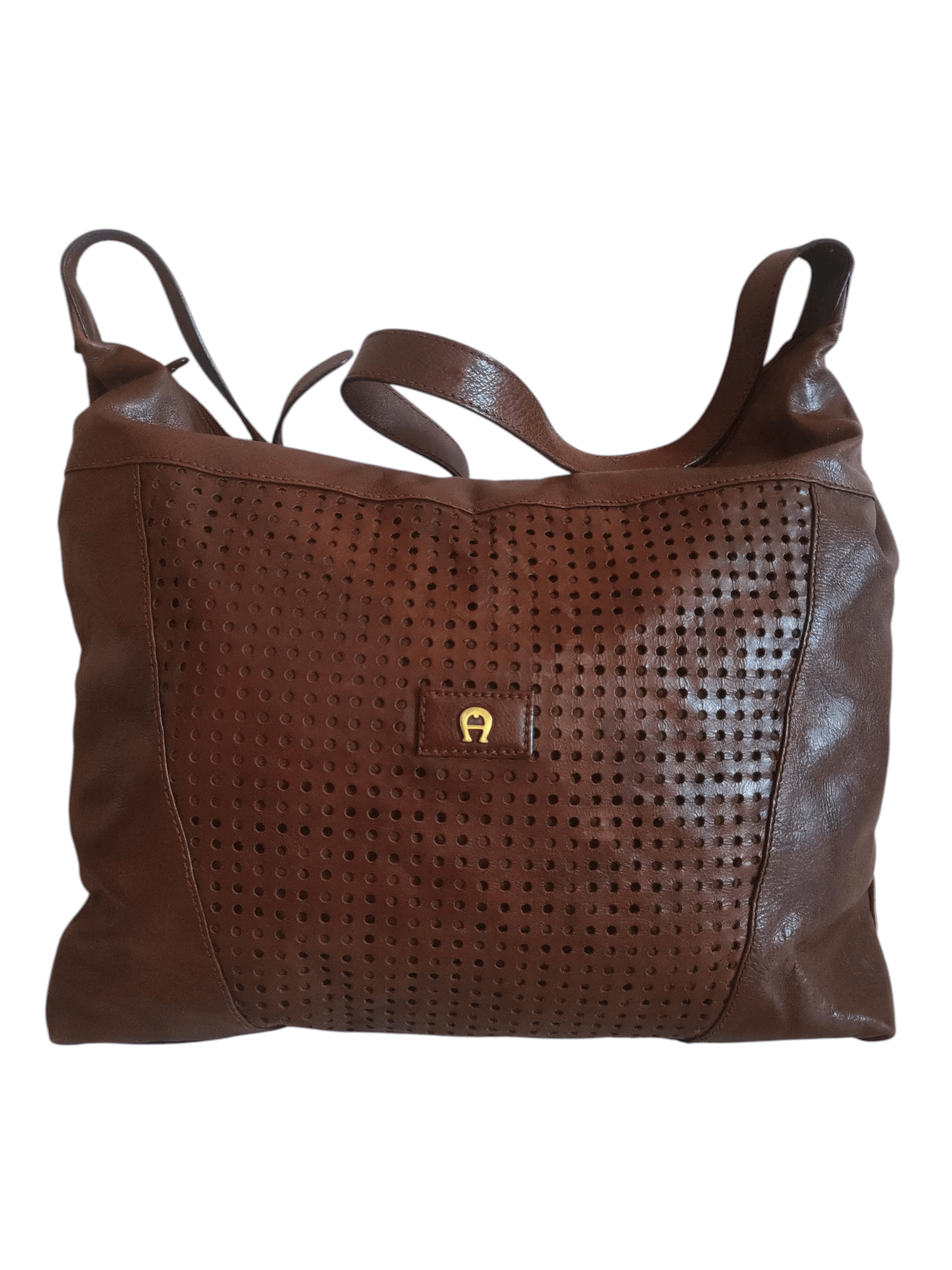 Etienne Aigner Etienne Aigner 70s Woven Leather Top Handle Travel Bag Size ONE SIZE - 1 Thumbnail