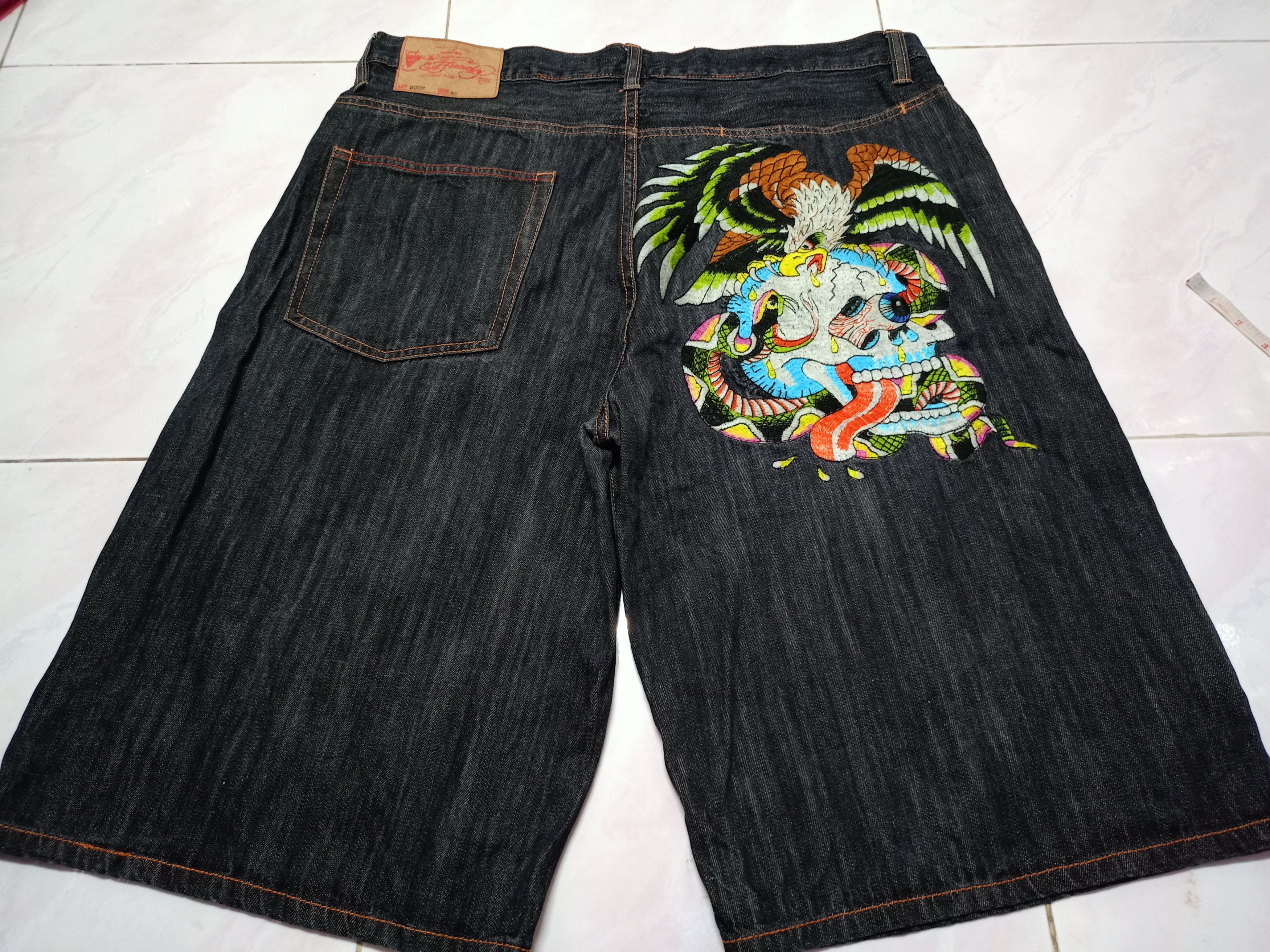 Ed Hardy × Vintage 🔥Beggy ED HARDY BY CHRISTIAN AUDIGIER🔥 Size US 40 / EU 56 - 10 Thumbnail
