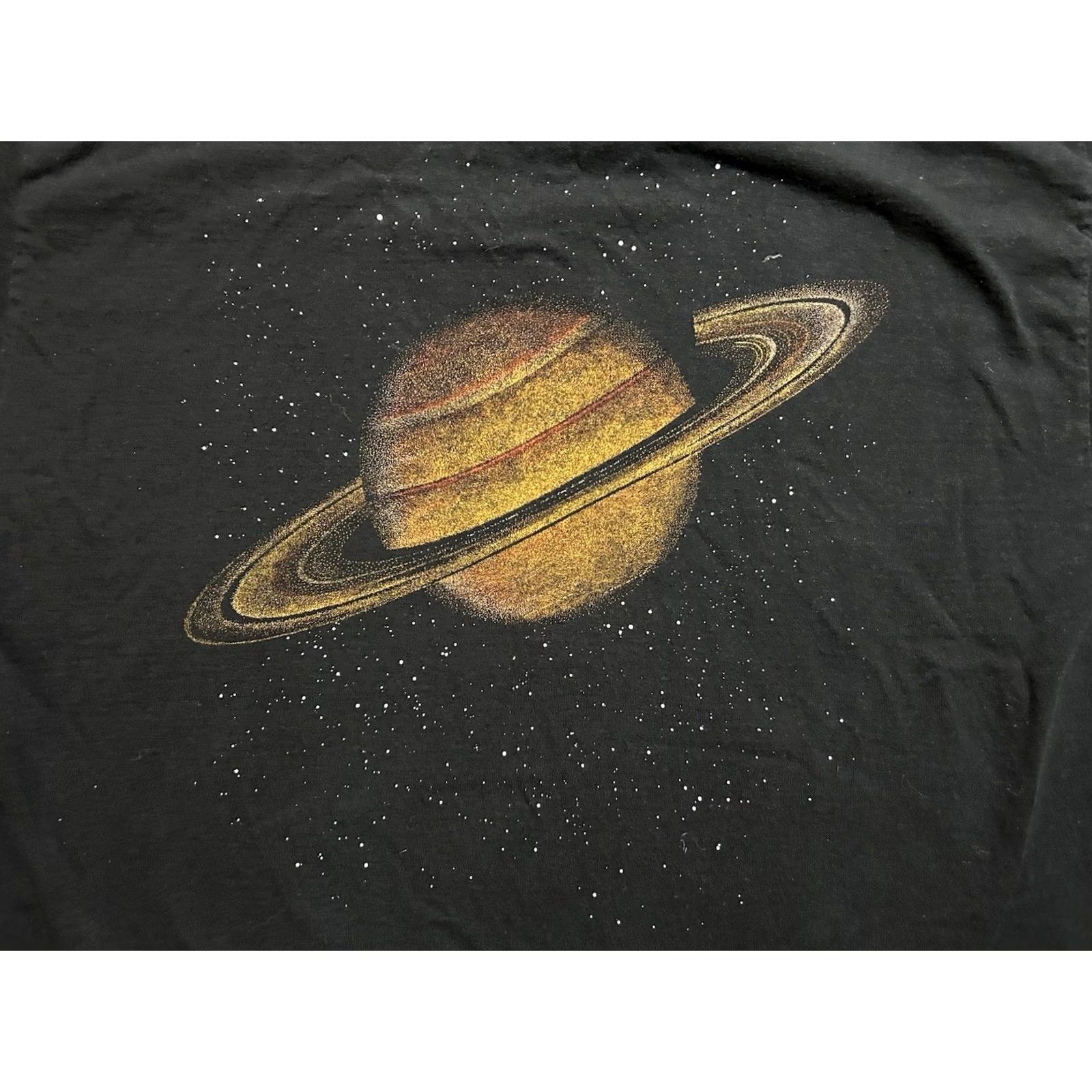 Vintage VINTAGE Rare Saturn The Great Ring System Men’s XL T-Shirt Double-Sided Planets Shirt Mens XL Black 90s Space Theme Size US XL / EU 56 / 4 - 4 Thumbnail