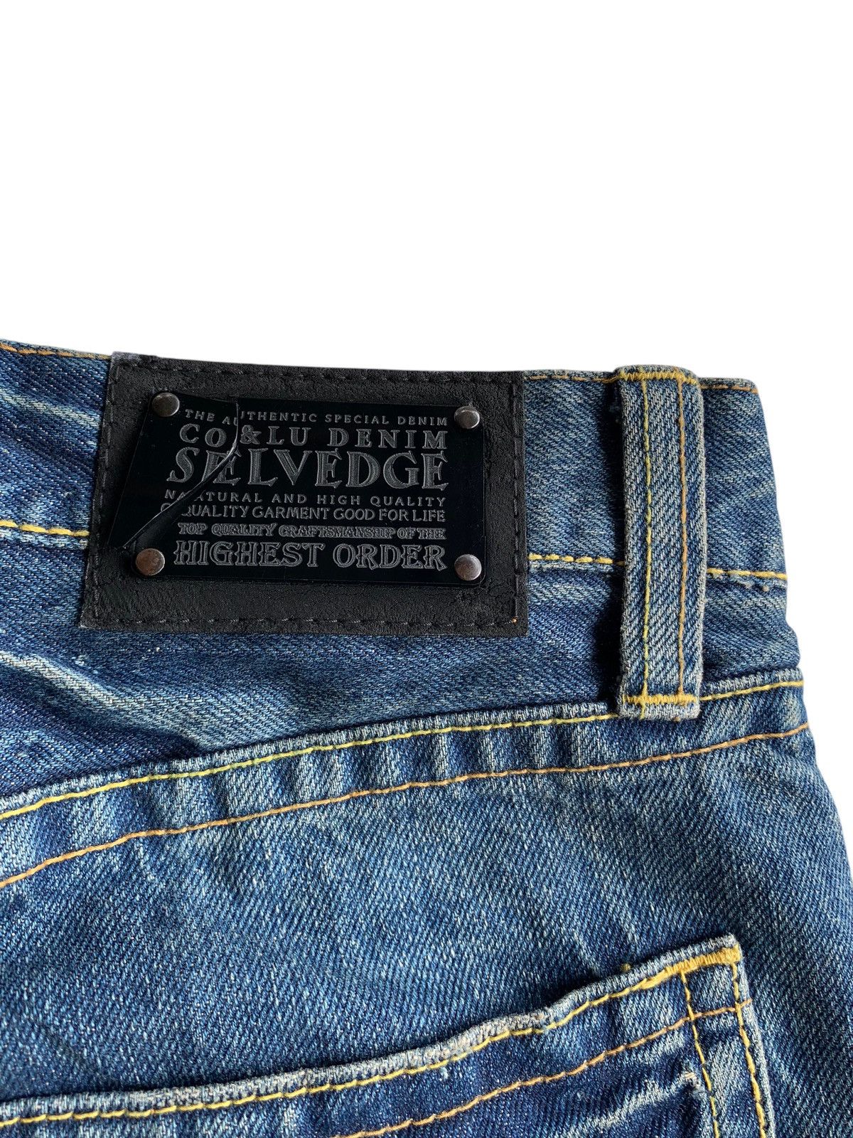 Other RARE💥CO&LU SELVEDGE PLAY GAME DISTRESSED DENIM🎌 Size US 29 - 14 Thumbnail