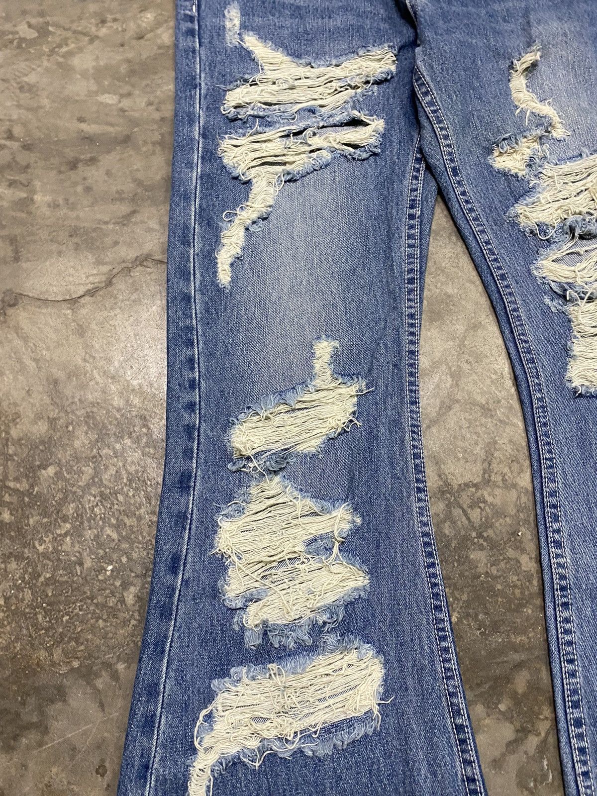 Flare Jeans Japan Distressed Hippie Jeans Vintage Fashion @2