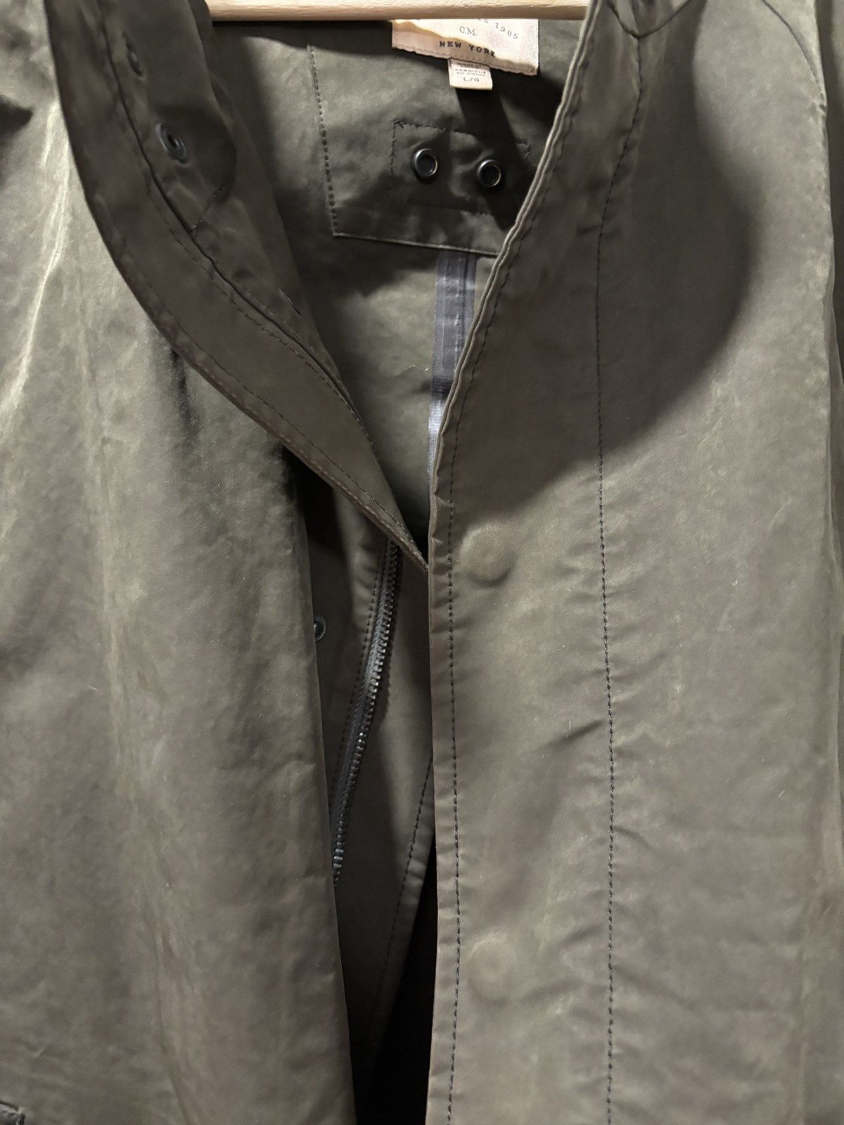Club Monaco Club Monaco Rain Coat Jacket Modern Men's Large Olive Size US L / EU 52-54 / 3 - 6 Thumbnail