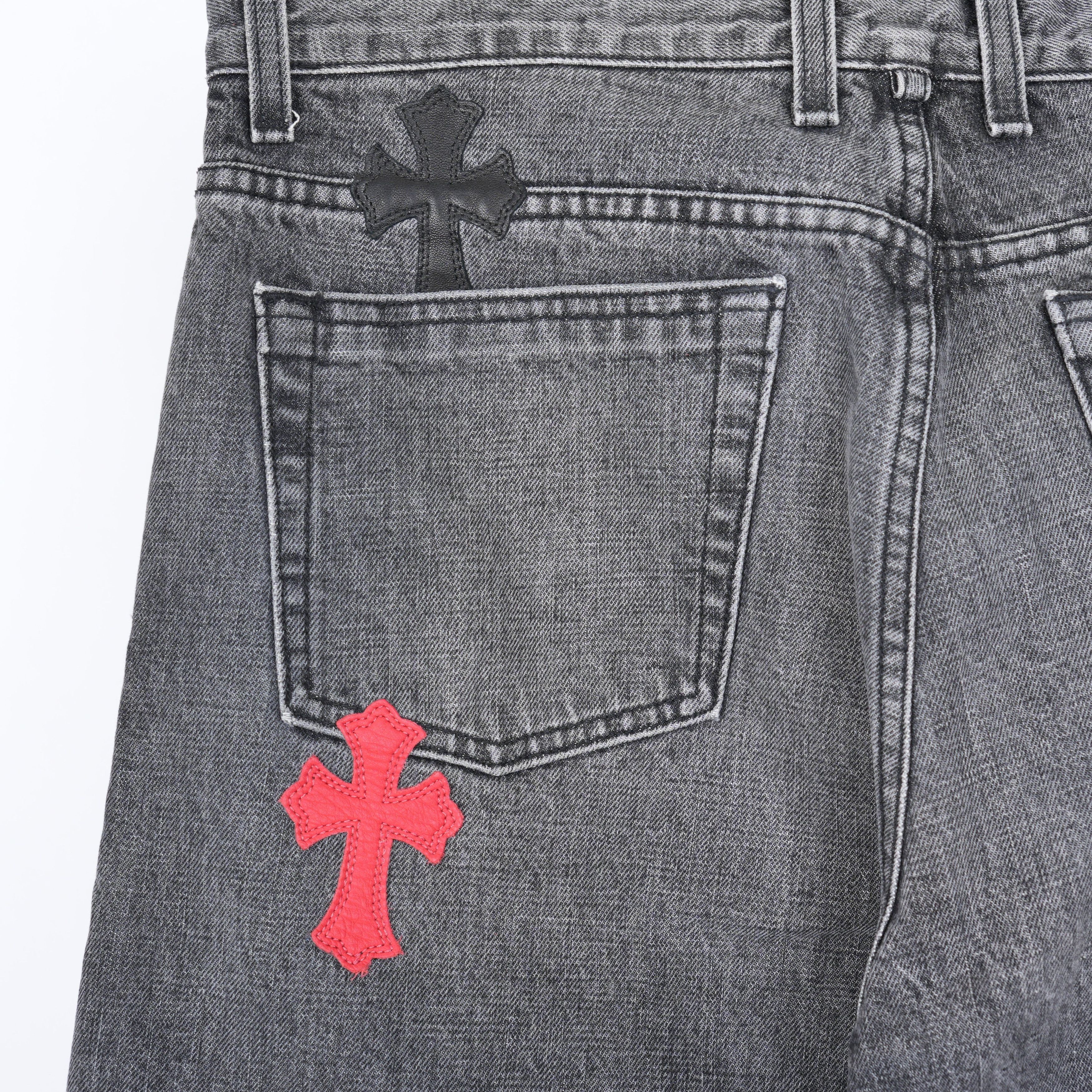 Chrome Hearts CHROME HEARTS DRAKE CLB RED/BLACK PATCH DENIM Size US 34 / EU 50 - 7 Thumbnail