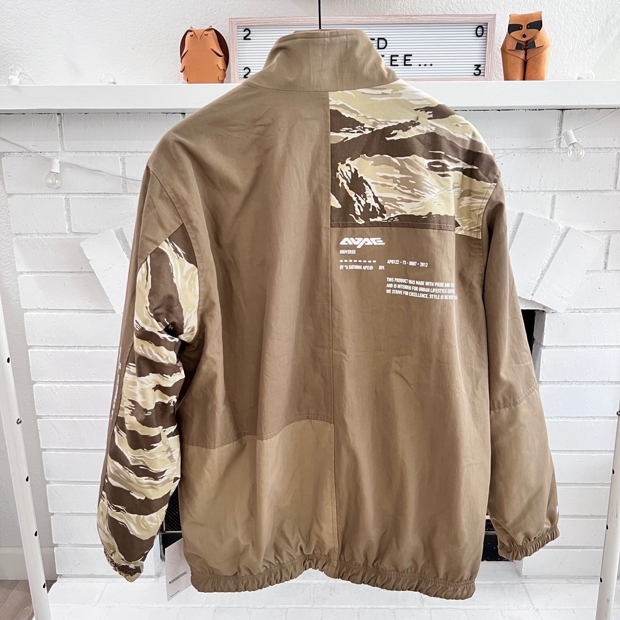 Aape AAPE by Bape Light Beige Khaki Reversible Camo Bomber Jacket Size US L / EU 52-54 / 3 - 2 Thumbnail