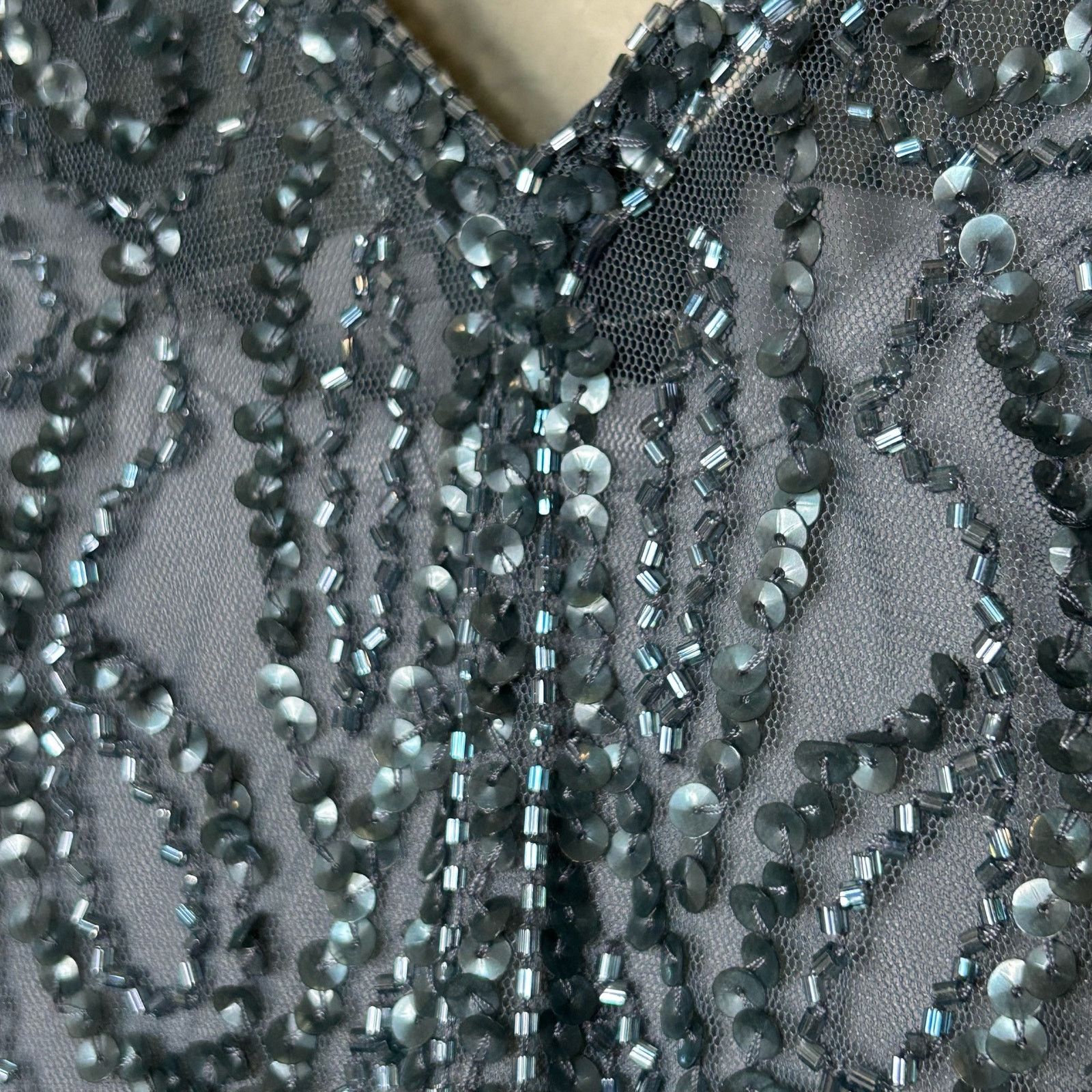 Adrianna Papell Adrianna Papell Dress Formal Gown Maxi Beaded Sequins Sz 16 Size XXL / US 16-18 / IT 52-54 - 4 Thumbnail