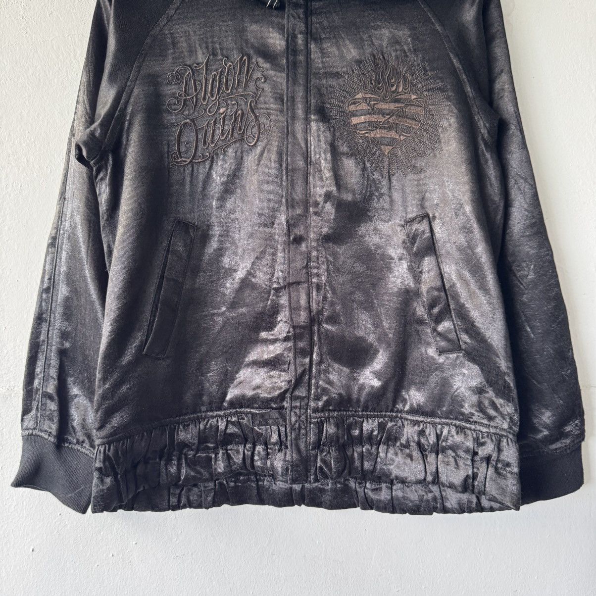 If Six Was Nine Vintage Algonquins Embroidery Logo Silk Fur Hoodie Size US S / EU 44-46 / 1 - 5 Thumbnail