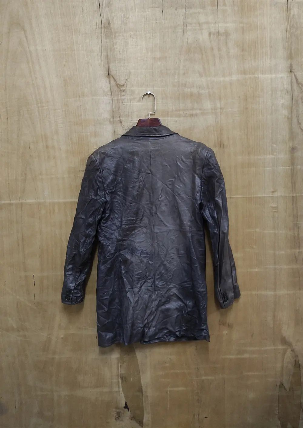 Trussardi TRUSSARDI BLAZER LEATHER JACKET Size US XS / EU 42 / 0 - 3 Thumbnail