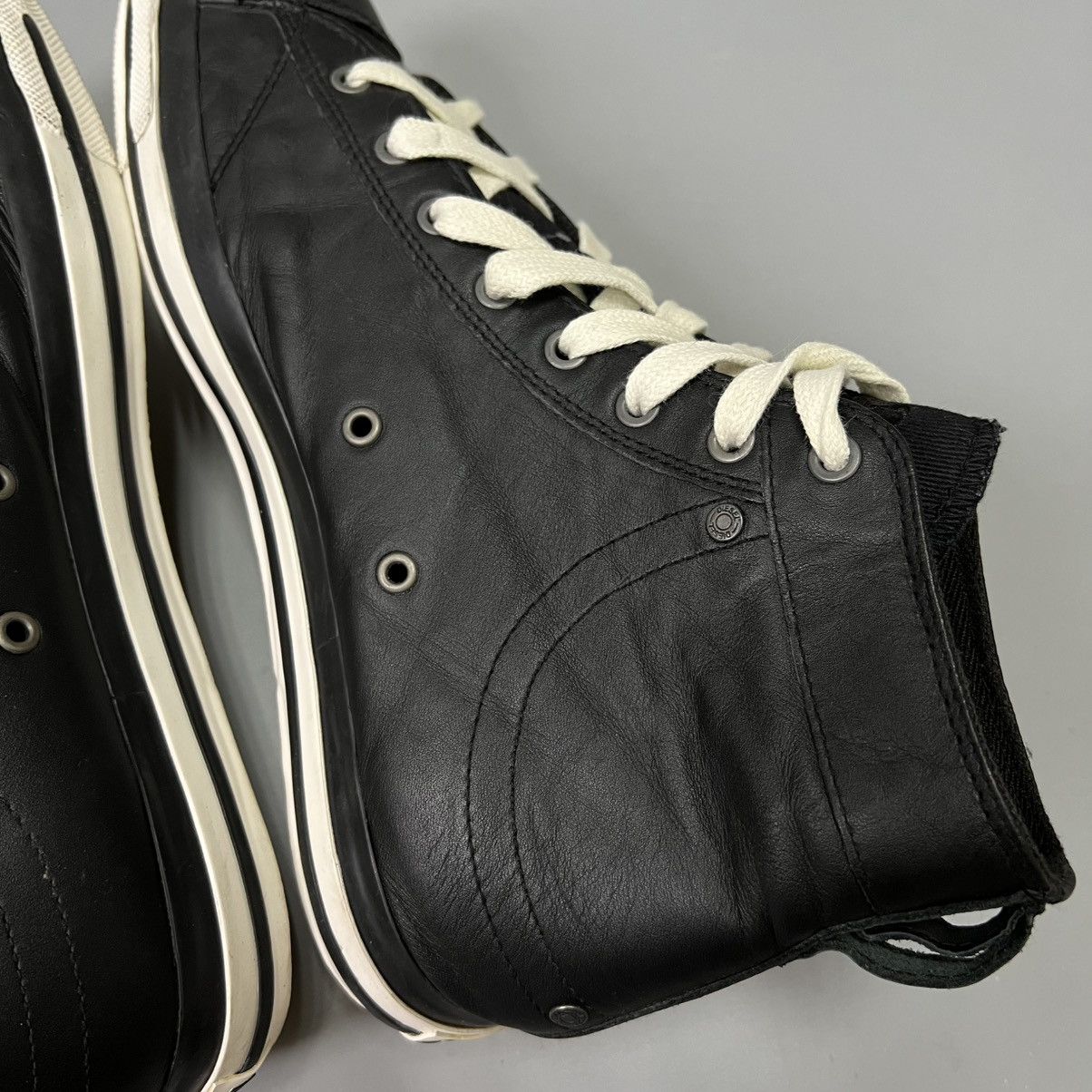 Diesel Diesel Avant Garde Leather Shoes y2k high trainers vintage Size US 12 / EU 45 - 12 Thumbnail