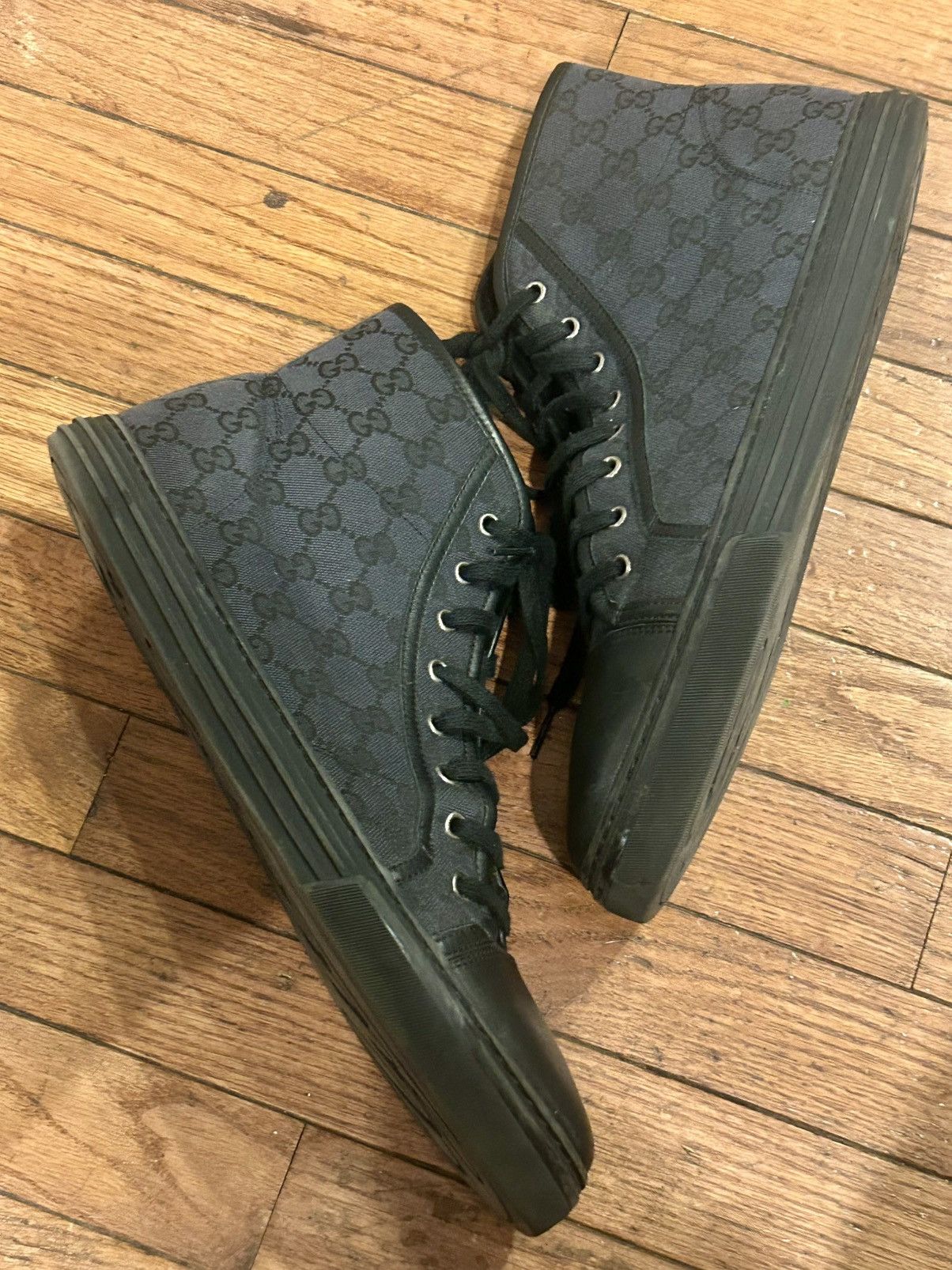 Gucci GUCCI Interlocking GG Design Canvas Size US 12 / EU 45 - 6 Thumbnail