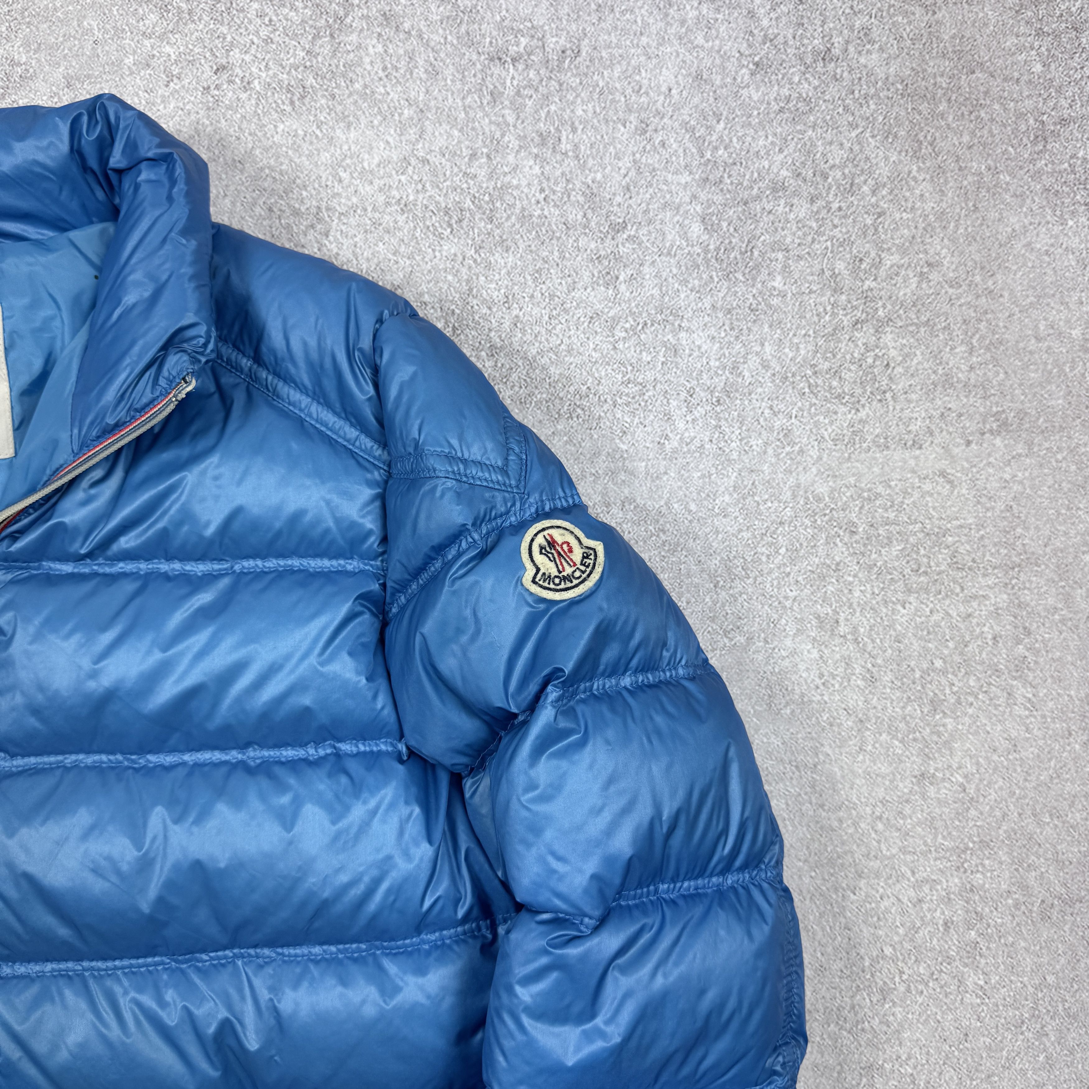 Moncler Original Moncler Gaston Blue Puffer Nylon Jacket Size 14Y Size US S / EU 44-46 / 1 - 7 Thumbnail