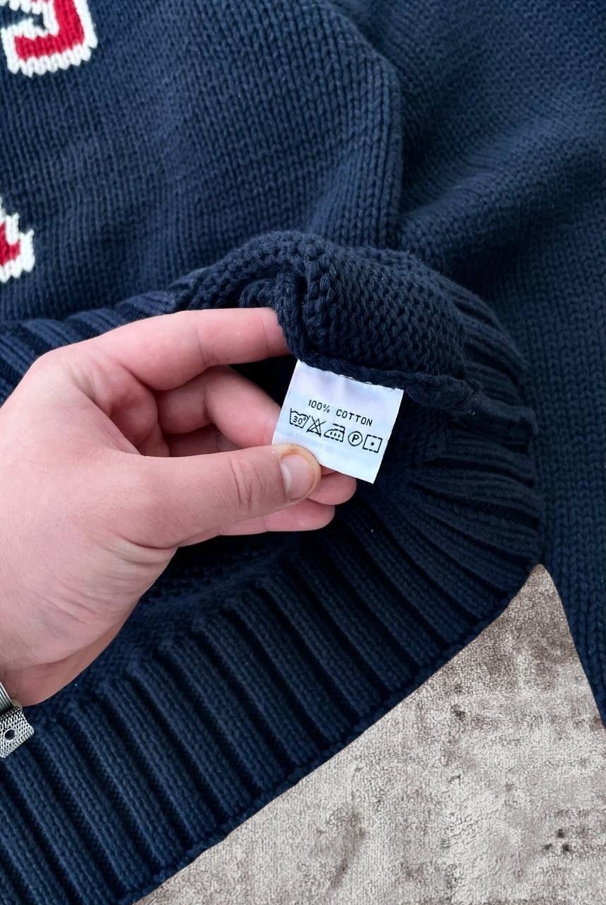 Levi's VTG Levi's USA Big Logo Navy Heavyweight Knit Sweater Size US M / EU 48-50 / 2 - 7 Thumbnail