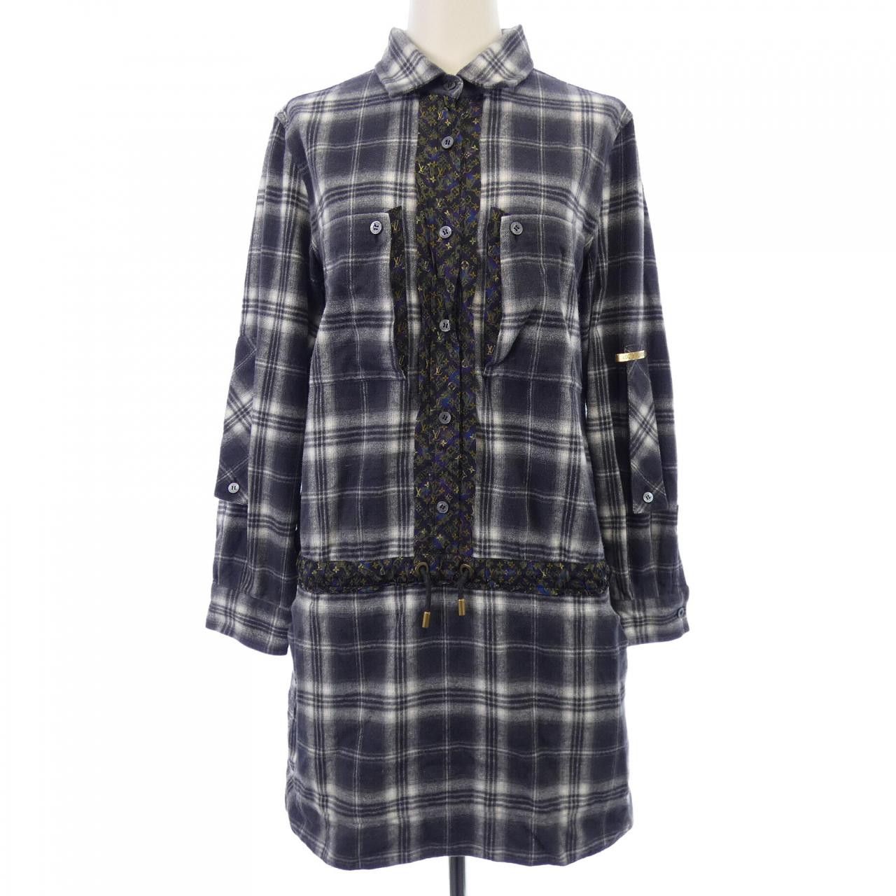 Louis Vuitton Louis Vuitton Louis Vuitton WRDR02B3A Dress Textile Dresses WRDR02B3A DUTY FREE for USA Size ONE SIZE - 1 Thumbnail