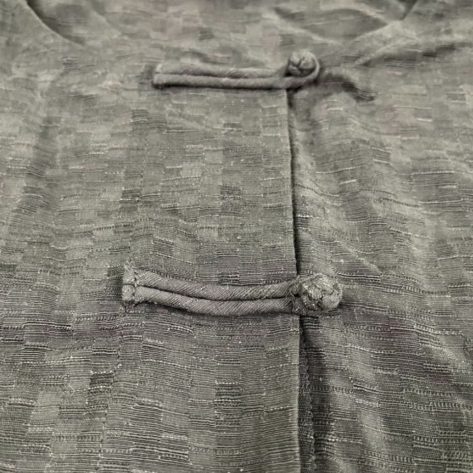 Eileen Fisher VINTAGE EILEEN FISHER Blouse Women's Plus Size 3X Long Sleeve Green Silk Linen Blend Top Casual Size XXL / US 16-18 / IT 52-54 - 7 Thumbnail