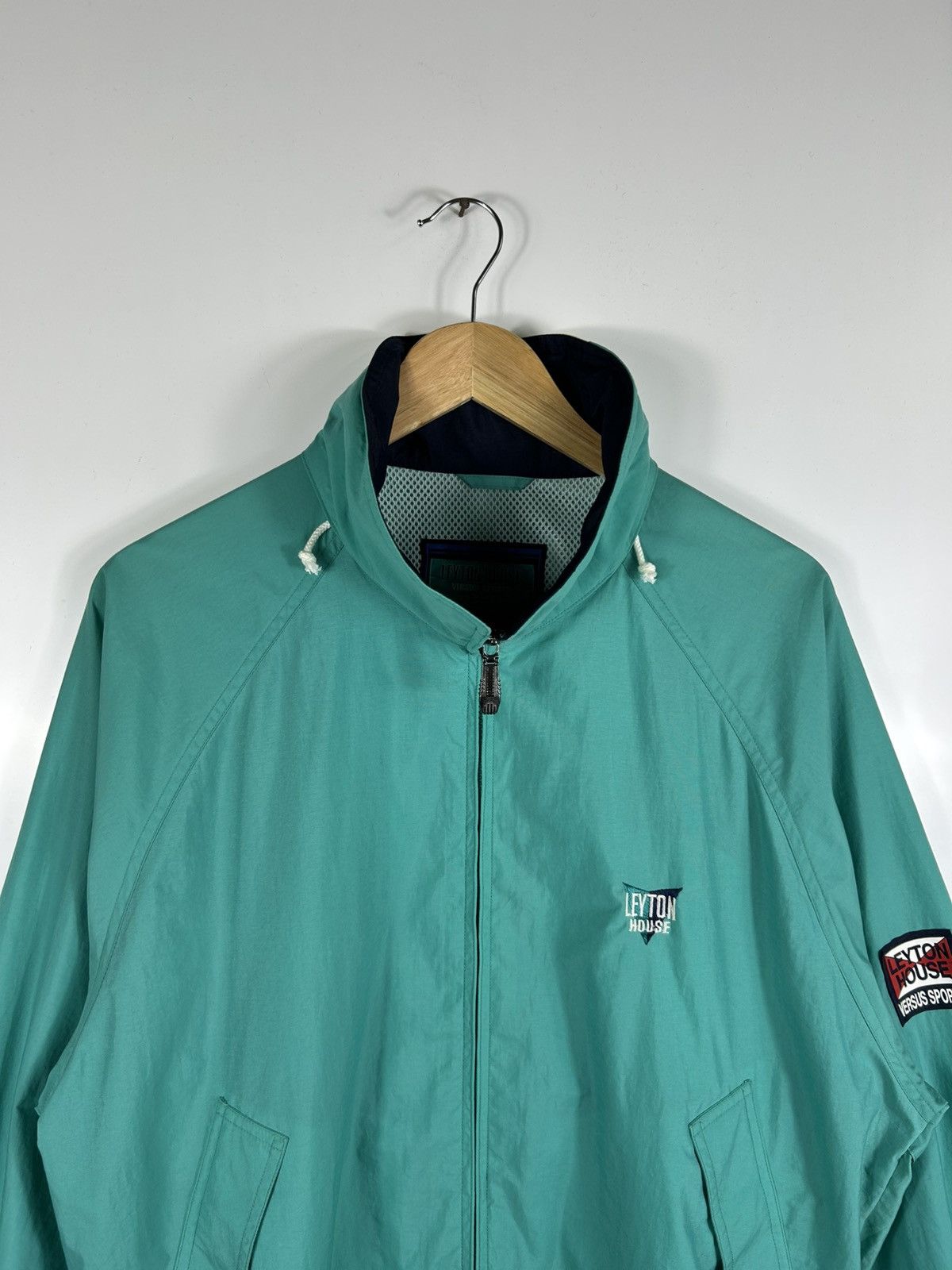 Versus × Vintage ⚡️Vintage Leyton House Zipper Bomber Jacket Size US L / EU 52-54 / 3 - 4 Thumbnail