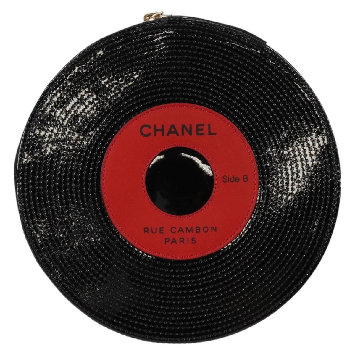 Chanel Chanel Pouch Patent Leather Black CC Size ONE SIZE - 2 Thumbnail