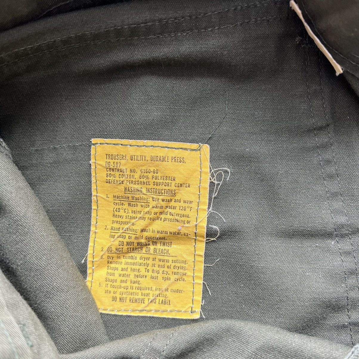 Vintage Vintage Military OG 507 Pants 26x28.5 Green Army Workwear Size US 26 / EU 42 - 7 Thumbnail
