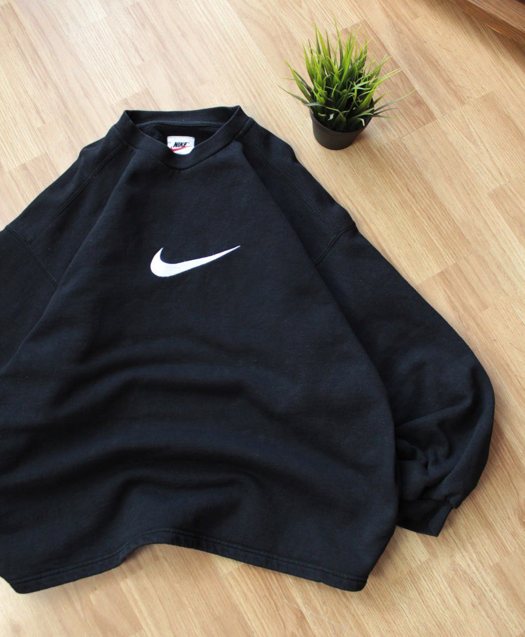 Vintage 🔥 Rare Nike Big Center logo 90s Vintage Sweatshirt Pullover Size US XL / EU 56 / 4 - 2 Thumbnail