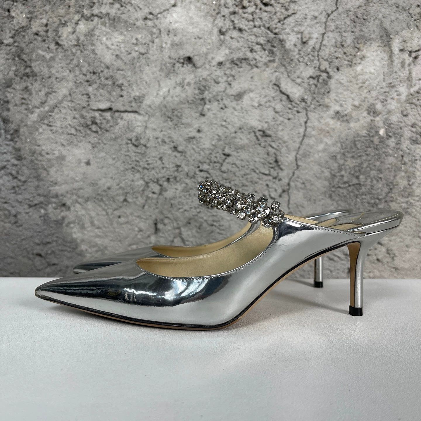 Jimmy Choo Jimmy Choo Women's Heeled Crystal Sandals 37 95New Size US 6.5 / IT 36.5 - 3 Thumbnail