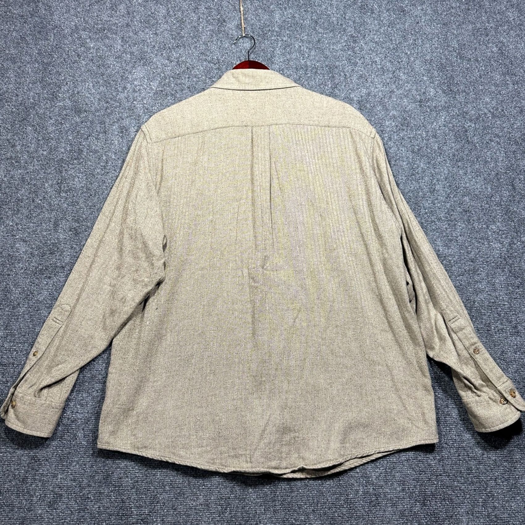 Vintage Paul Fredrick Shirt Yellow Cotton PinPoint Oxford 80's Two Ply 15 Mens Pocket Size US M / EU 48-50 / 2 - 6 Thumbnail