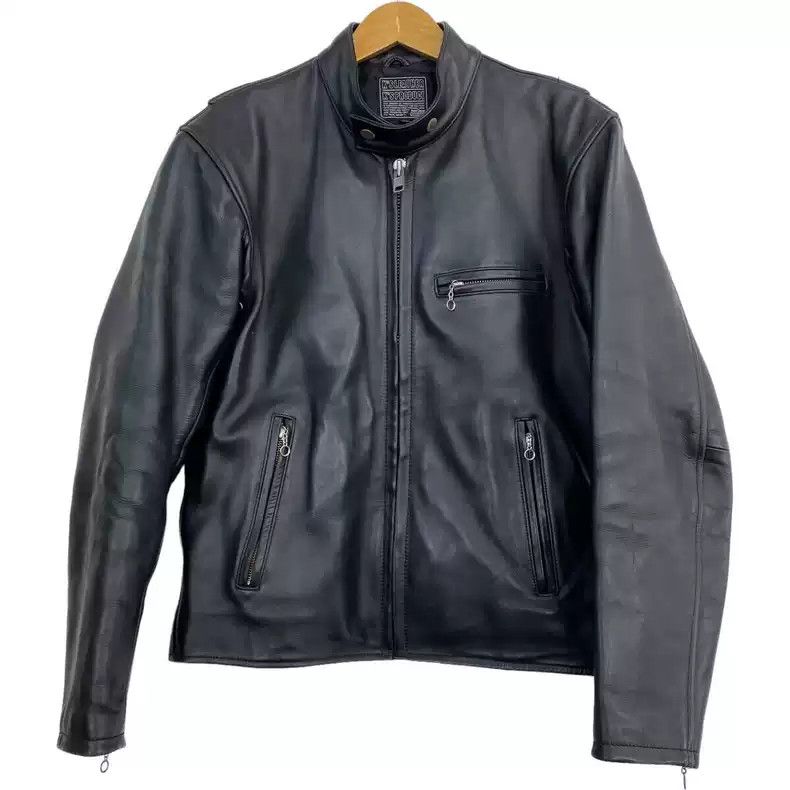 Kadoya kadoyaStraight-pull collar leather coat Size US XL / EU 56 / 4 - 1 Thumbnail