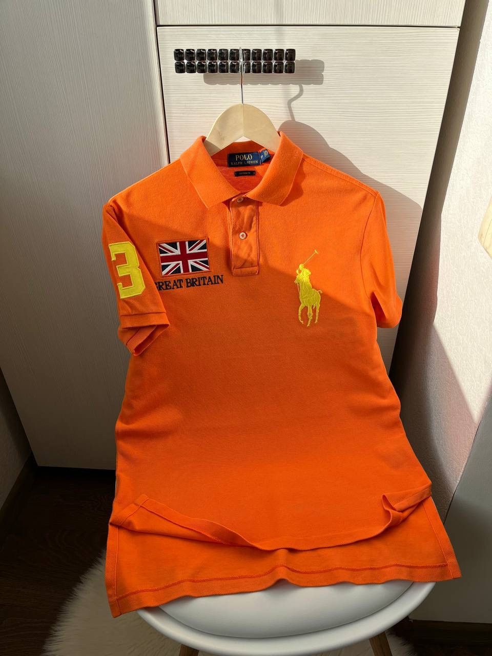 Polo Ralph Lauren × Vintage Vintage Polo Ralph Lauren Great Britain Big Logo Shirt Size US S / EU 44-46 / 1 - 2 Thumbnail