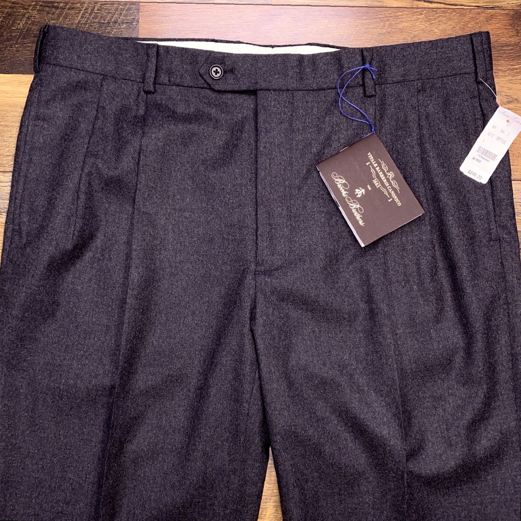 Brooks Brothers Brooks Brothers Madison Pants W38 Gray Wool Vitale Barberis Canonico New Size US 38 / EU 54 - 3 Thumbnail