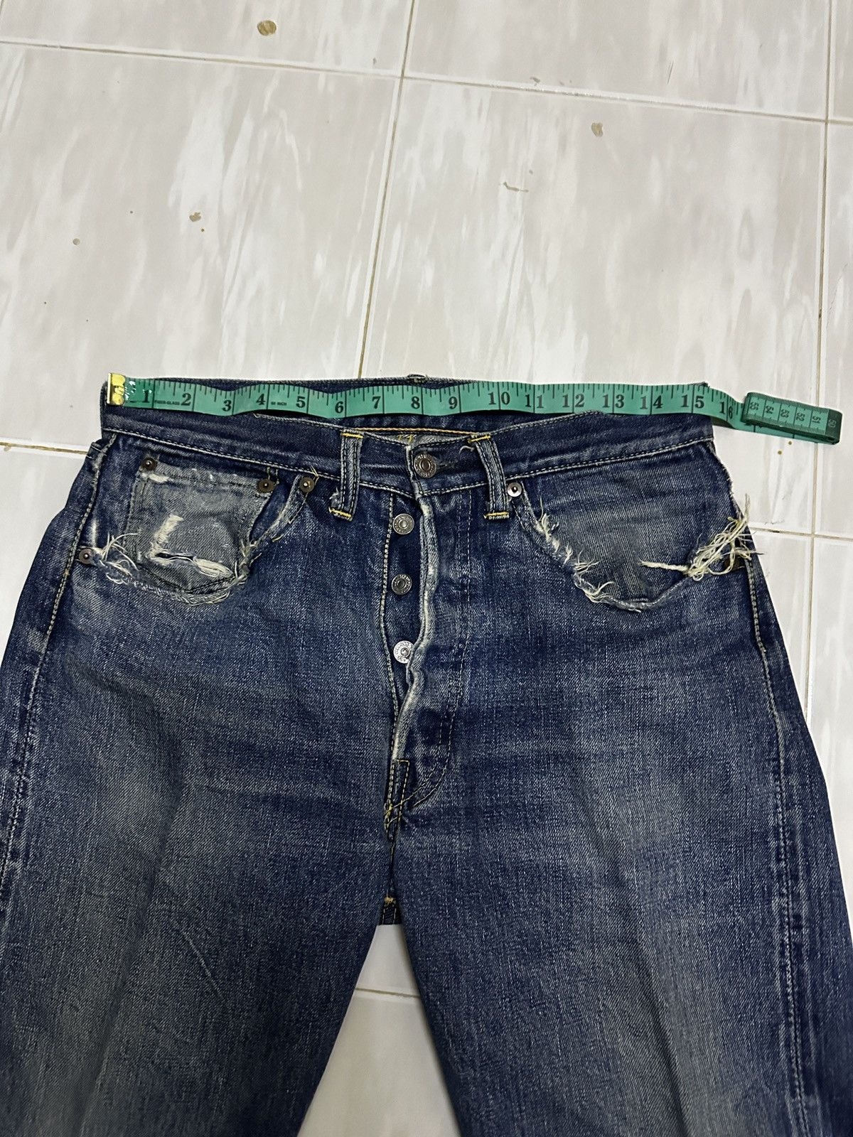 Levi's SOLD SOLD SOLD!! Vintage Levis big e 501 hidden rivet 1950’s Size US 31 - 4 Thumbnail