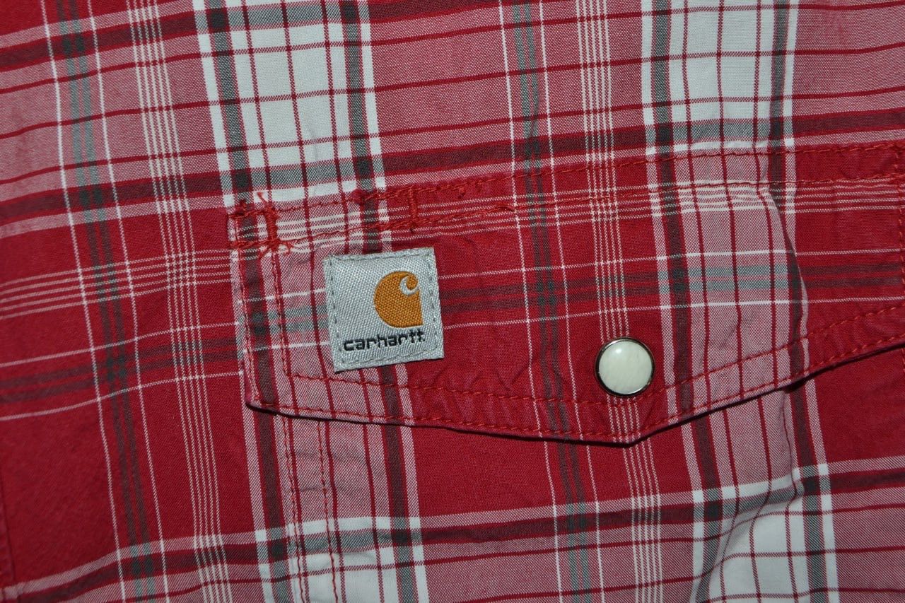 Carhartt Carhartt Shirt Western Red Made In India Size XXL Size US XL / EU 56 / 4 - 7 Thumbnail