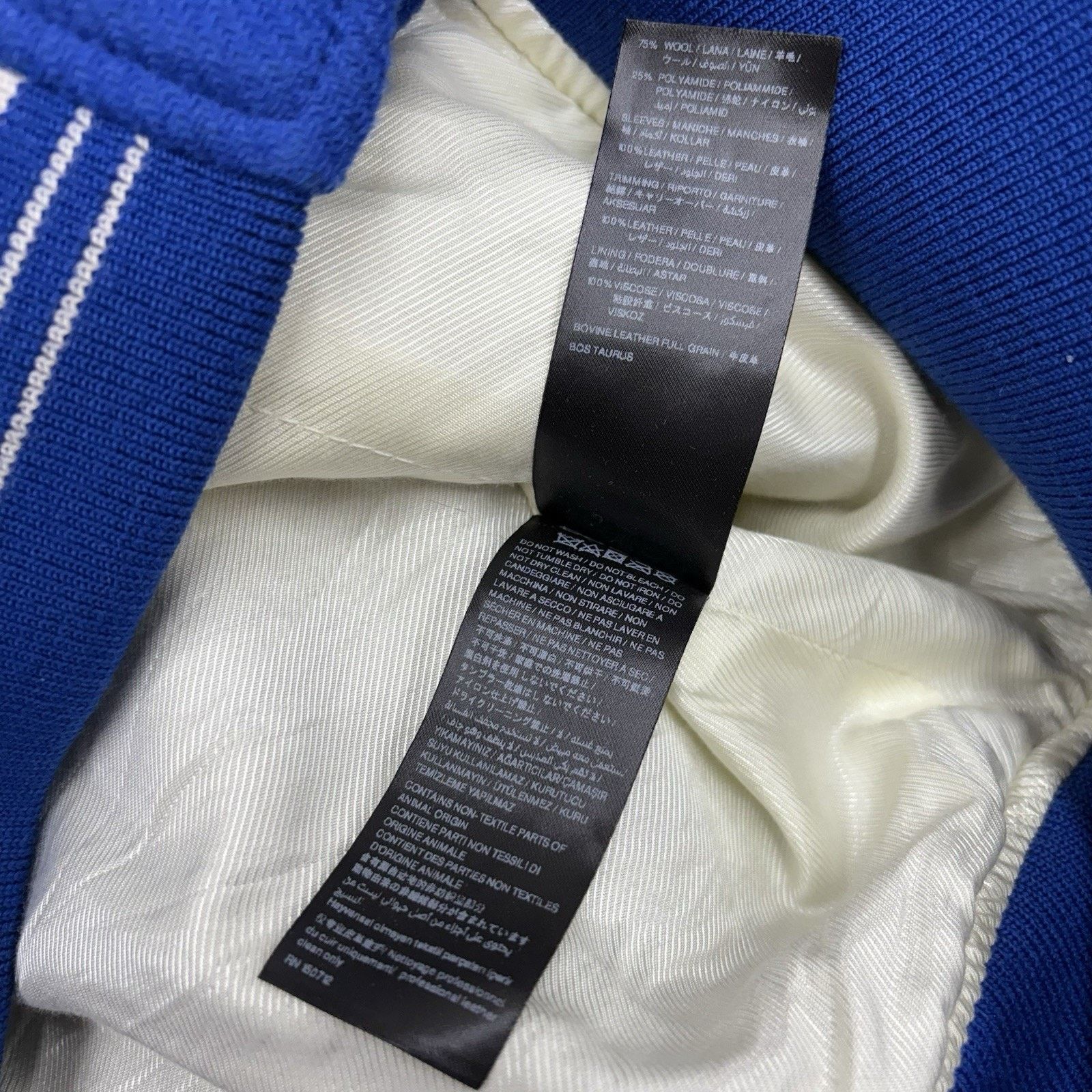 Amiri Amiri Dream Team Varsity Jacket ' Blue ' | WORN 3x Size US L / EU 52-54 / 3 - 18 Thumbnail