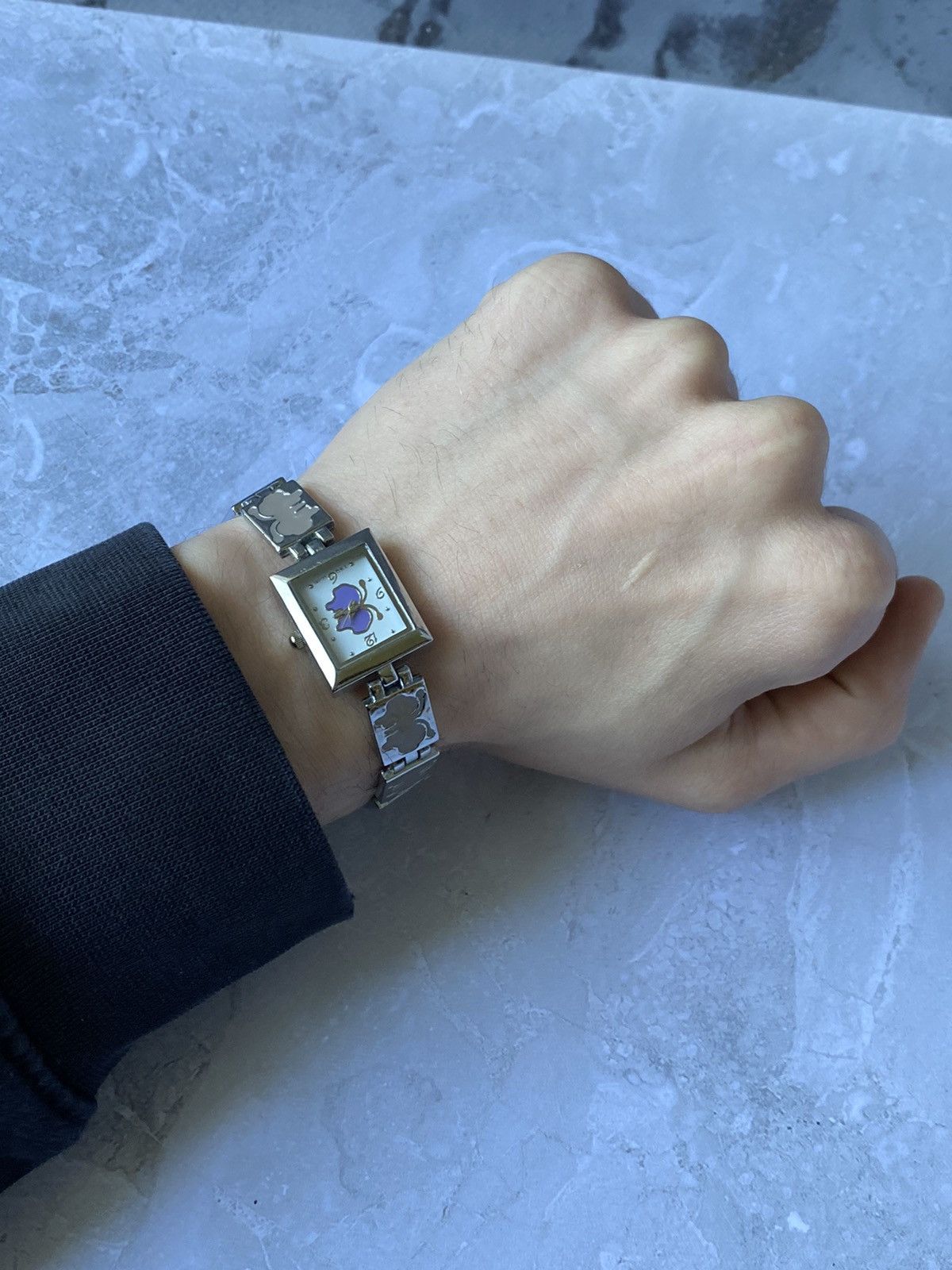 Japanese Brand × Vintage YWQ LC-080 Futuristic Watch Butterflies Metal Bracelet Size ONE SIZE - 1 Thumbnail