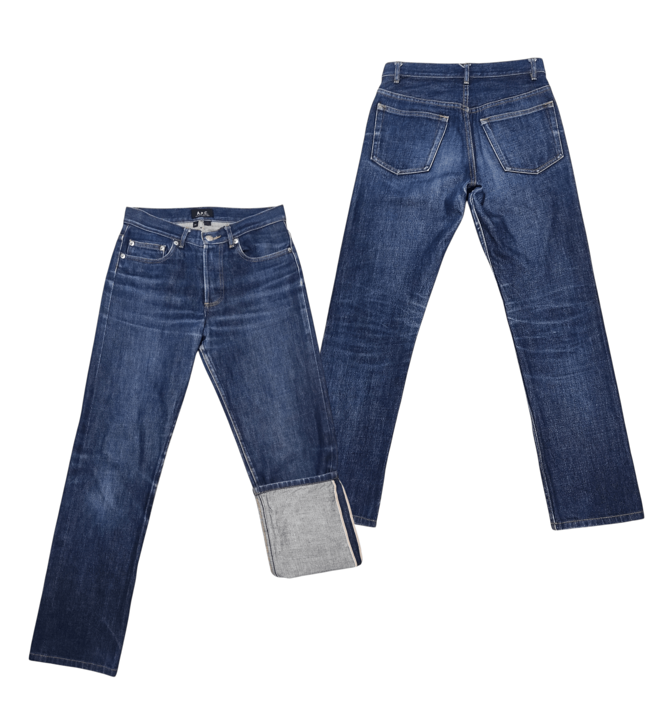 A.P.C. VINTAGE A.P.C. New Standard Selvedge Denim Natural Fades Size US 27 - 1 Thumbnail