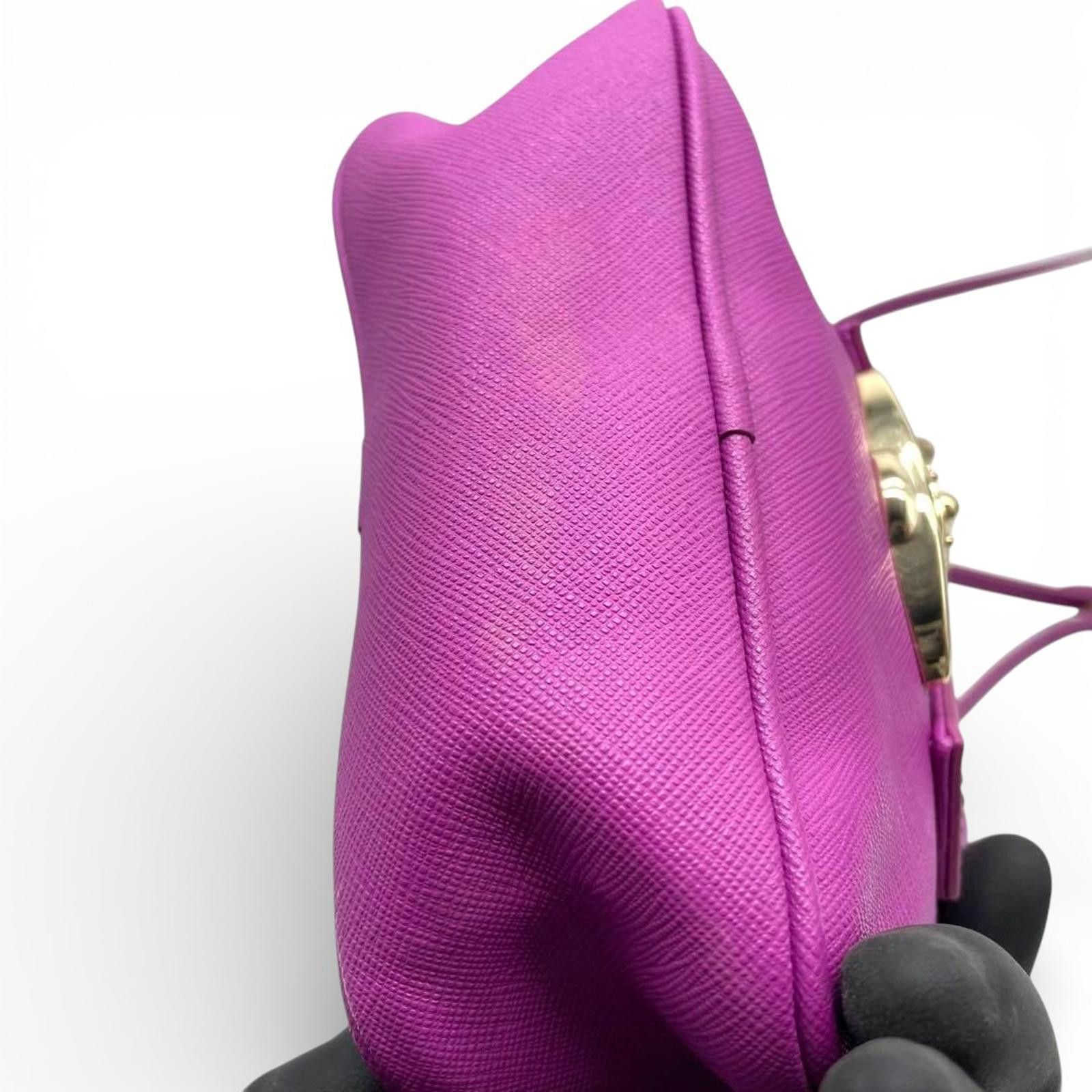 Vivienne Westwood Vivienne Westwood - Purple Mini Leather Shoulder Bag Size ONE SIZE - 7 Thumbnail