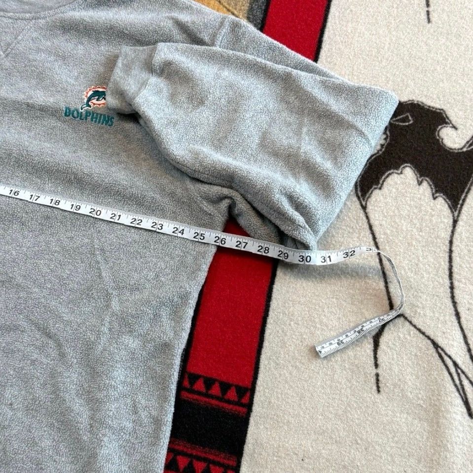 NFL VINTAGE Miami Dolphins NFL Fleece Crewneck Sweatshirt XL Men Gray Embroidered NFL Y2K Sports Football Dolphins Size US XL / EU 56 / 4 - 5 Thumbnail