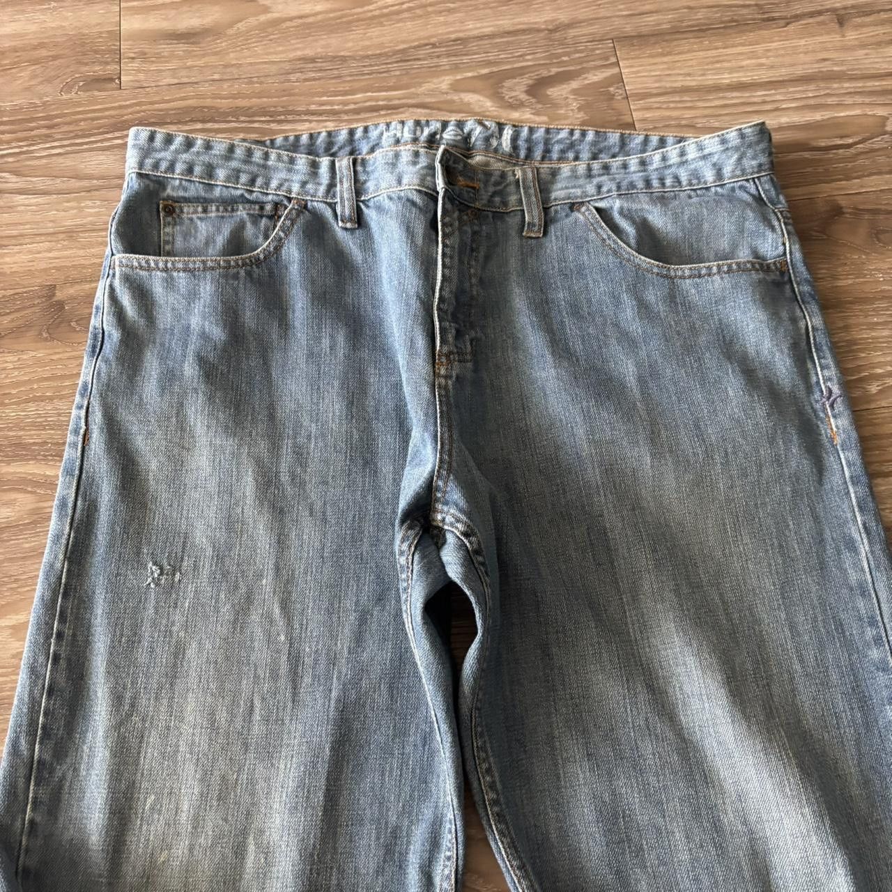 Hurley Crazy Vintage Y2K/2000s Baggy Hurley Skater Style Denim Jeans! 38x32 Size US 38 / EU 54 - 5 Thumbnail