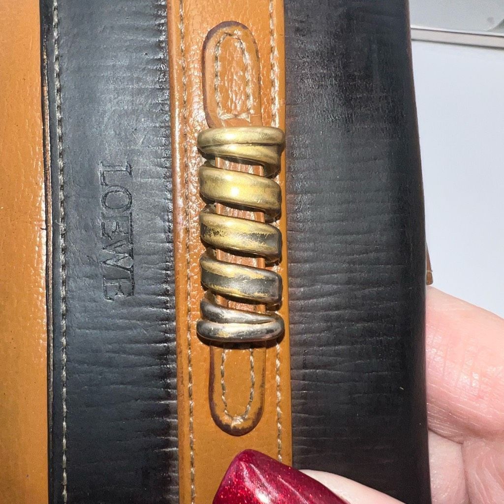 Loewe Loewe Velazquez Leather Folded Wallet Double-sided Brown Tan Size ONE SIZE - 13 Thumbnail