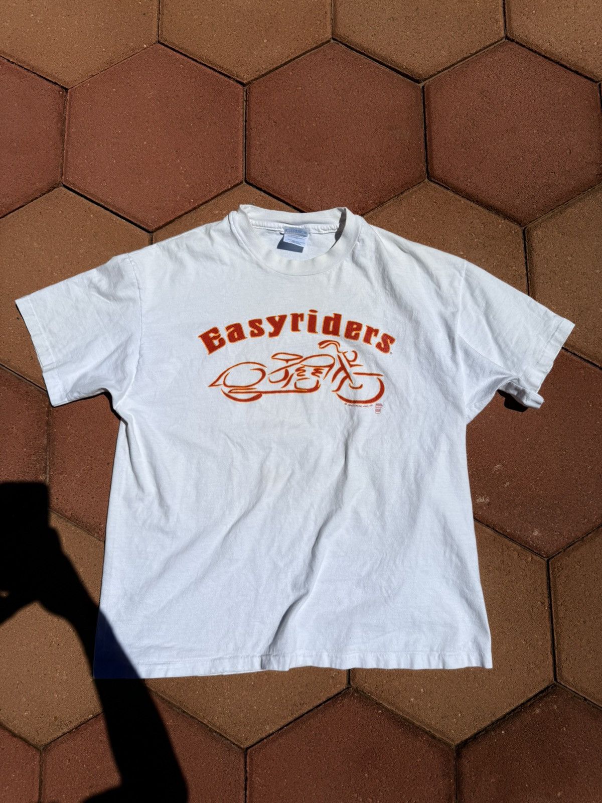 Harley Davidson × Vintage 1994 Vintage EasyRider Motorcycle tee Size US XL / EU 56 / 4 - 1 Thumbnail