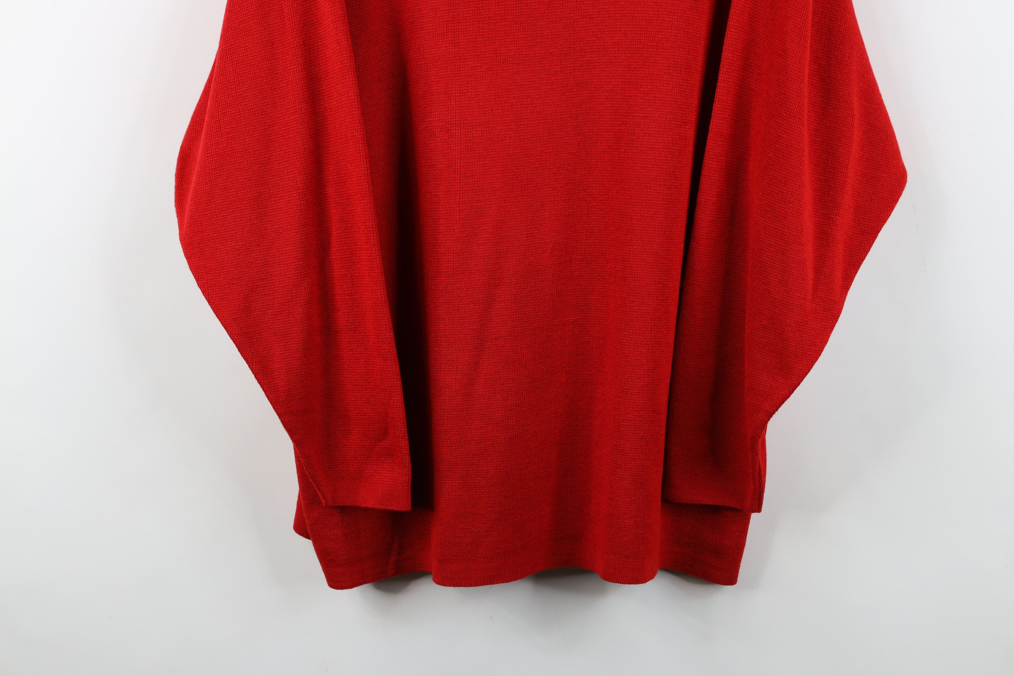 Diane von Furstenberg Vintage 90s Diane Von Furstenberg 3/4 Sleeve Sweater Red USA Size XL / US 12-14 / IT 48-50 - 3 Thumbnail