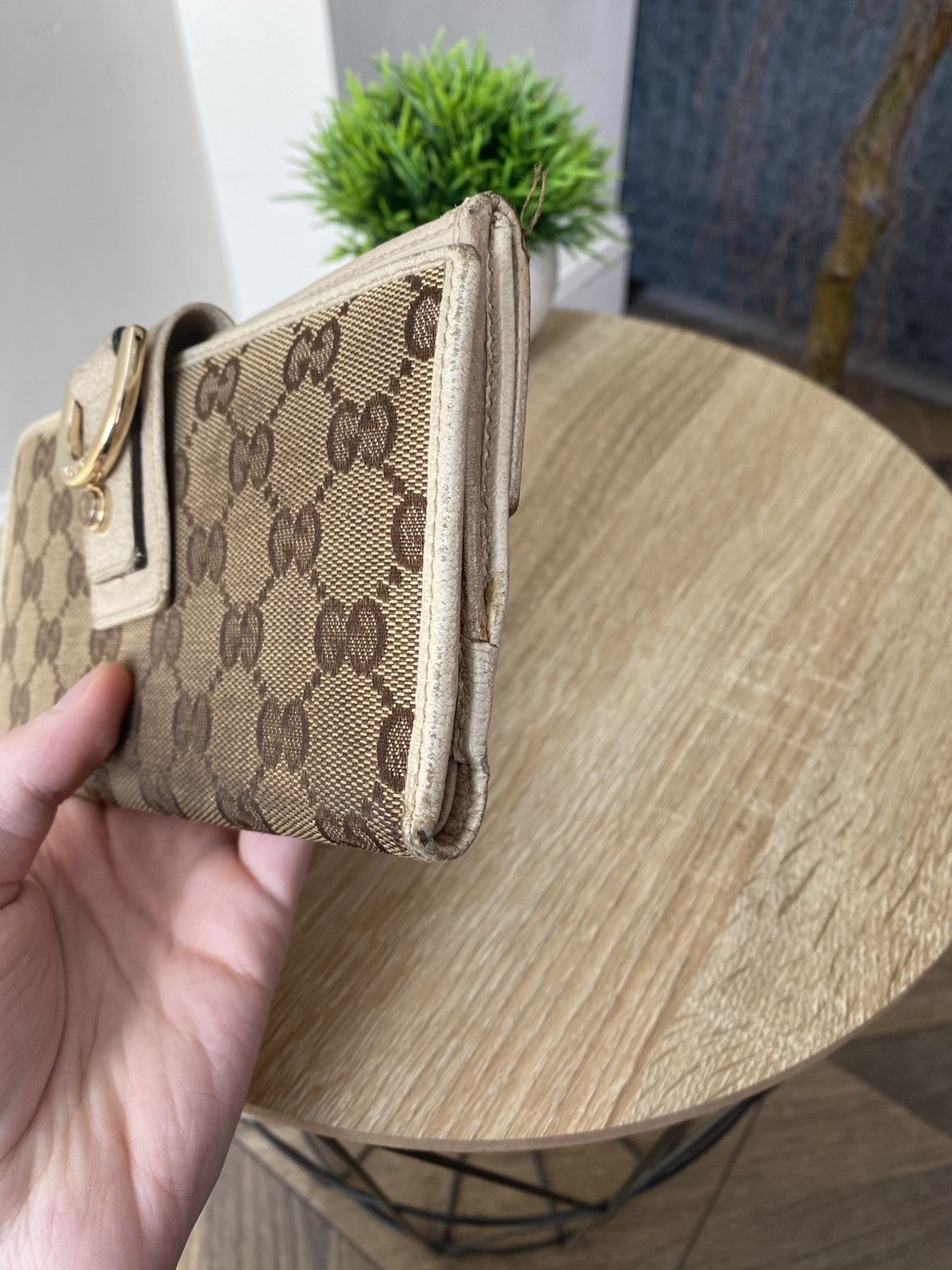 Gucci Vintage Gucci Logo Monogram Wallet Size ONE SIZE - 7 Thumbnail