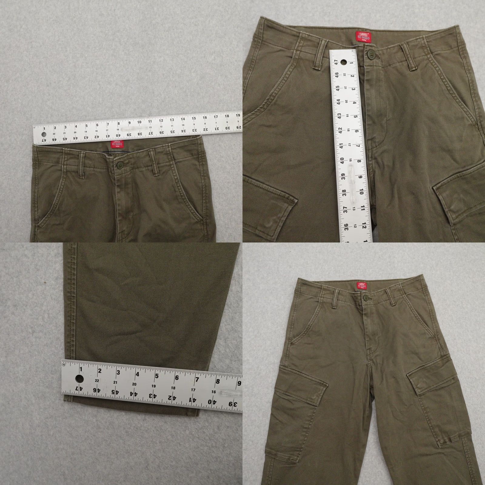 Levi's LEVI’S XX CARGO Mens Small (31X30) Green Tapered Pants with Side Pockets Vintage? Size US 31 - 8 Thumbnail