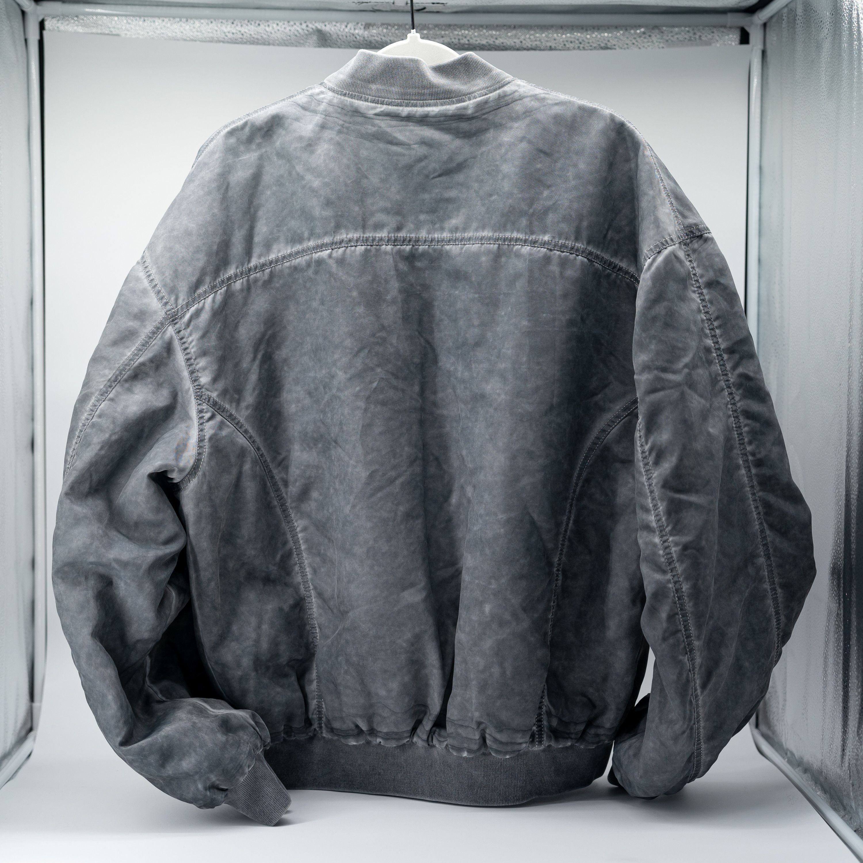 1017 ALYX 9SM size L - 1017 ALYX 9SM Gray Overdyed Bomber Jacket Grey Size US L / EU 52-54 / 3 - 4 Thumbnail