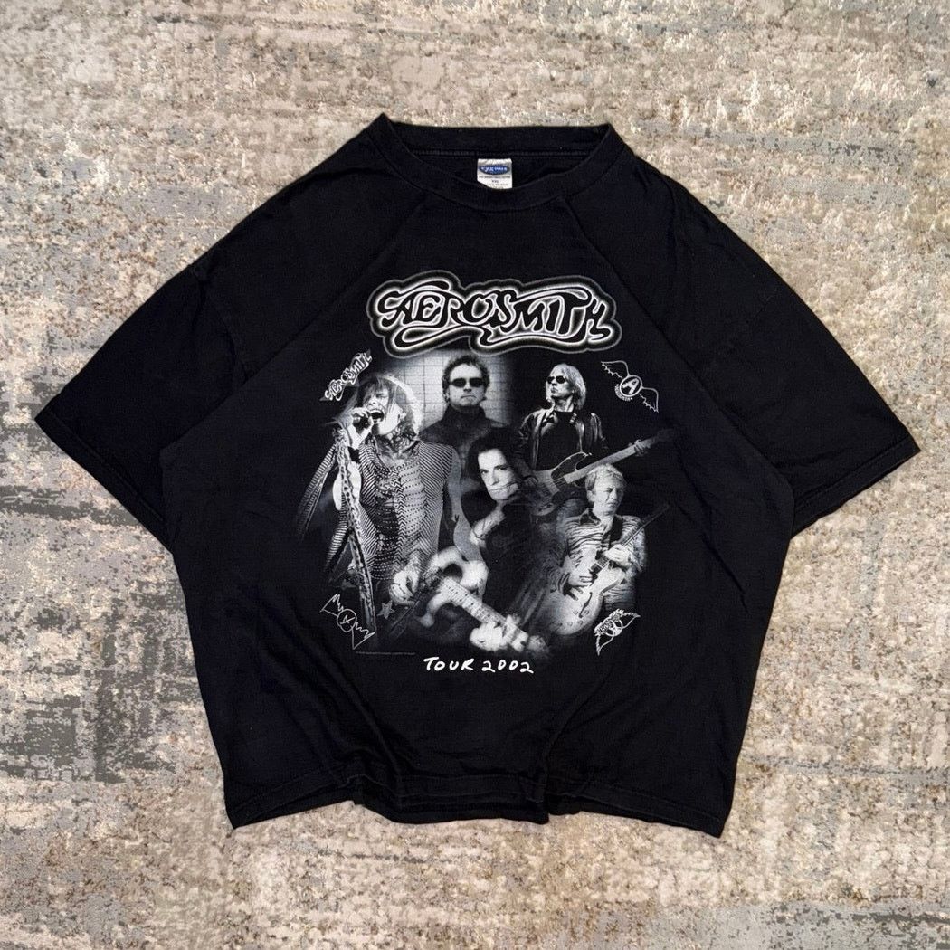 Aerosmith Aerosmith Vintage 2002 Tour T-Shirt Size Mens XXL Size US XL / EU 56 / 4 - 1 Thumbnail