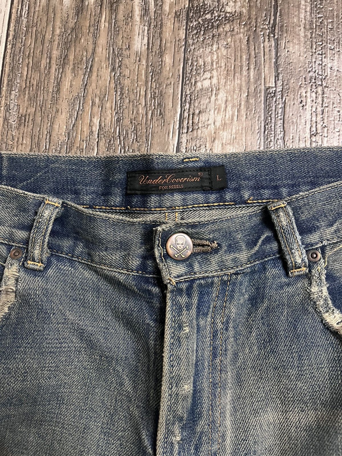 Jun Takahashi × Undercover Undercover 68 Red Yarn Denim Size US 32 / EU 48 - 7 Thumbnail