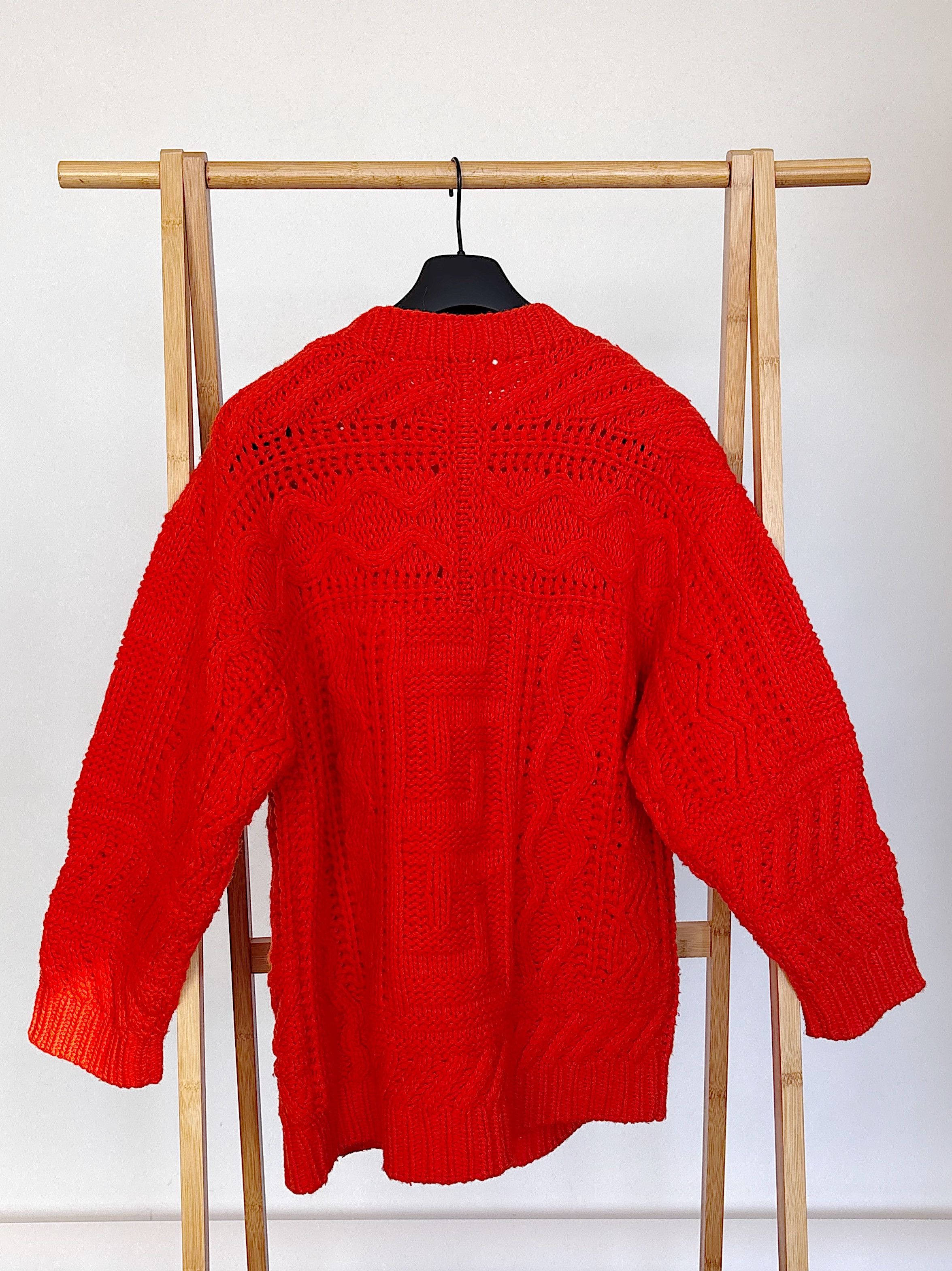 Etudes ETUDES chunky ribbed sweater in orange size s/m Size US S / EU 44-46 / 1 - 5 Thumbnail