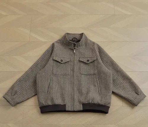 VIBE Brown Checkered Jacket with Pockets Size US M / EU 48-50 / 2 - 4 Thumbnail